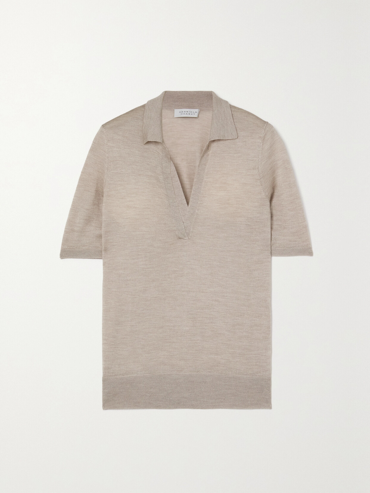 Frank Cashmere And Silk-blend Polo Shirt - 1