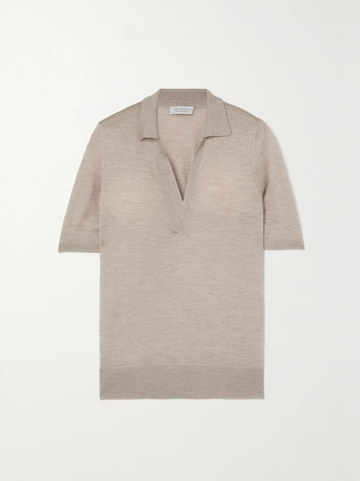 Frank Cashmere And Silk-blend Polo Shirt - 1