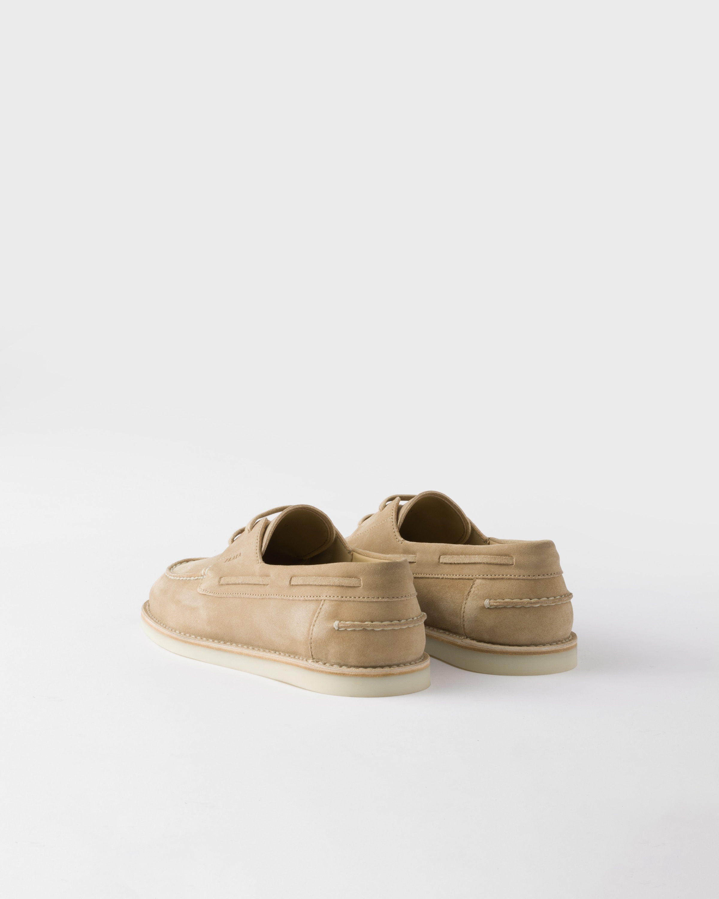 Bleached suede loafers - 4