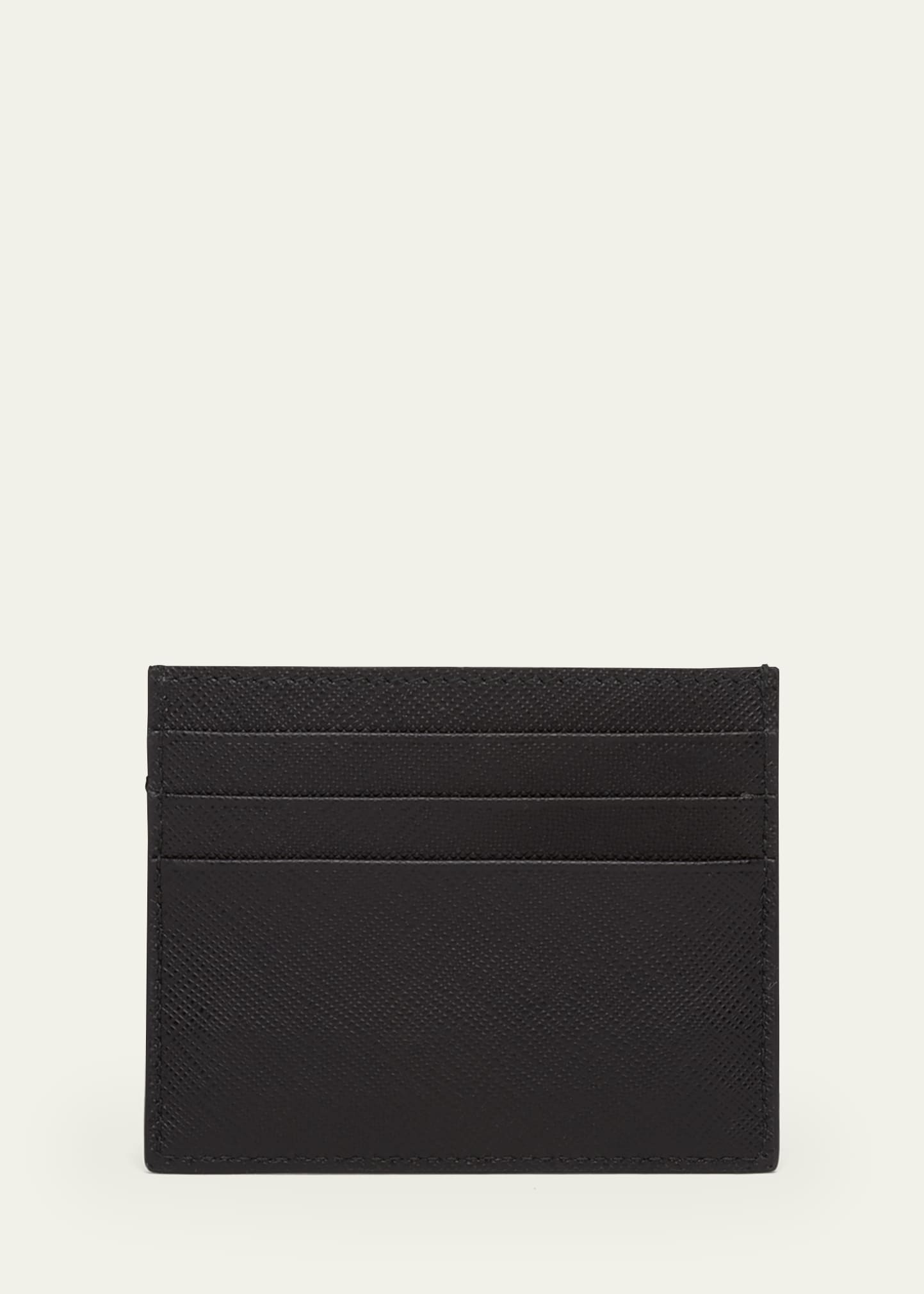 Triangle Logo Leather Card Case - 2