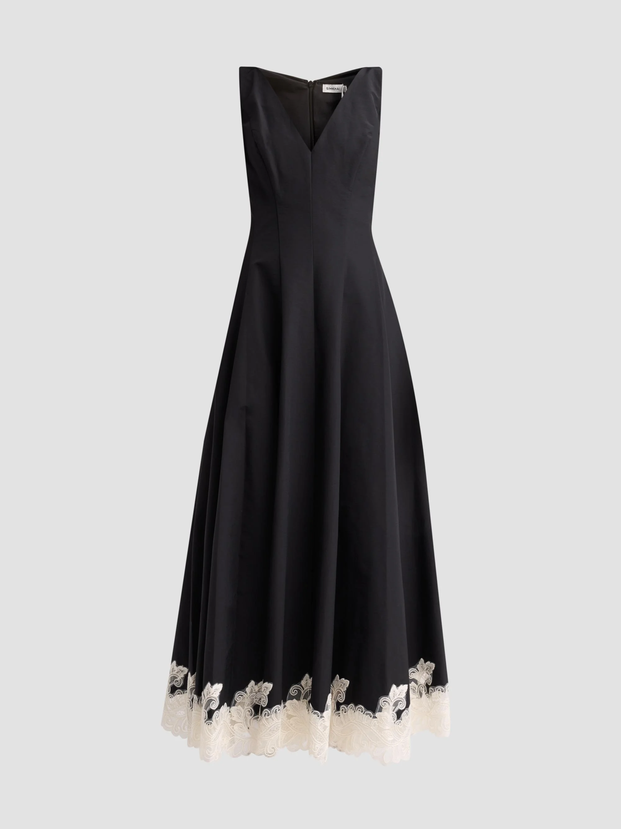 Women's Mira Cotton-Blend Maxi Dress - Black Multi - 1