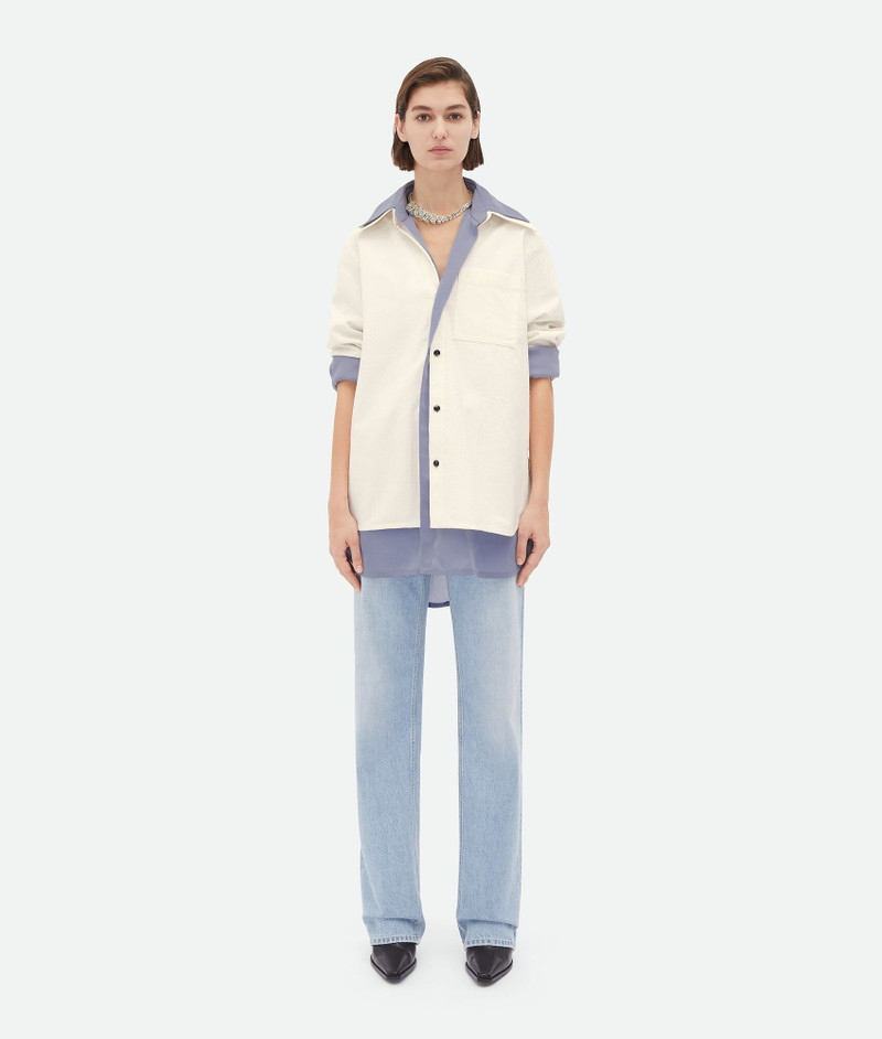 Relaxed Fit Double Layer Cotton Shirt - 1