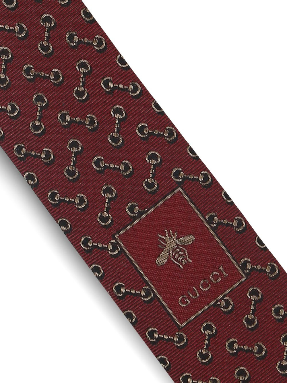 horsebit-pattern tie - 3
