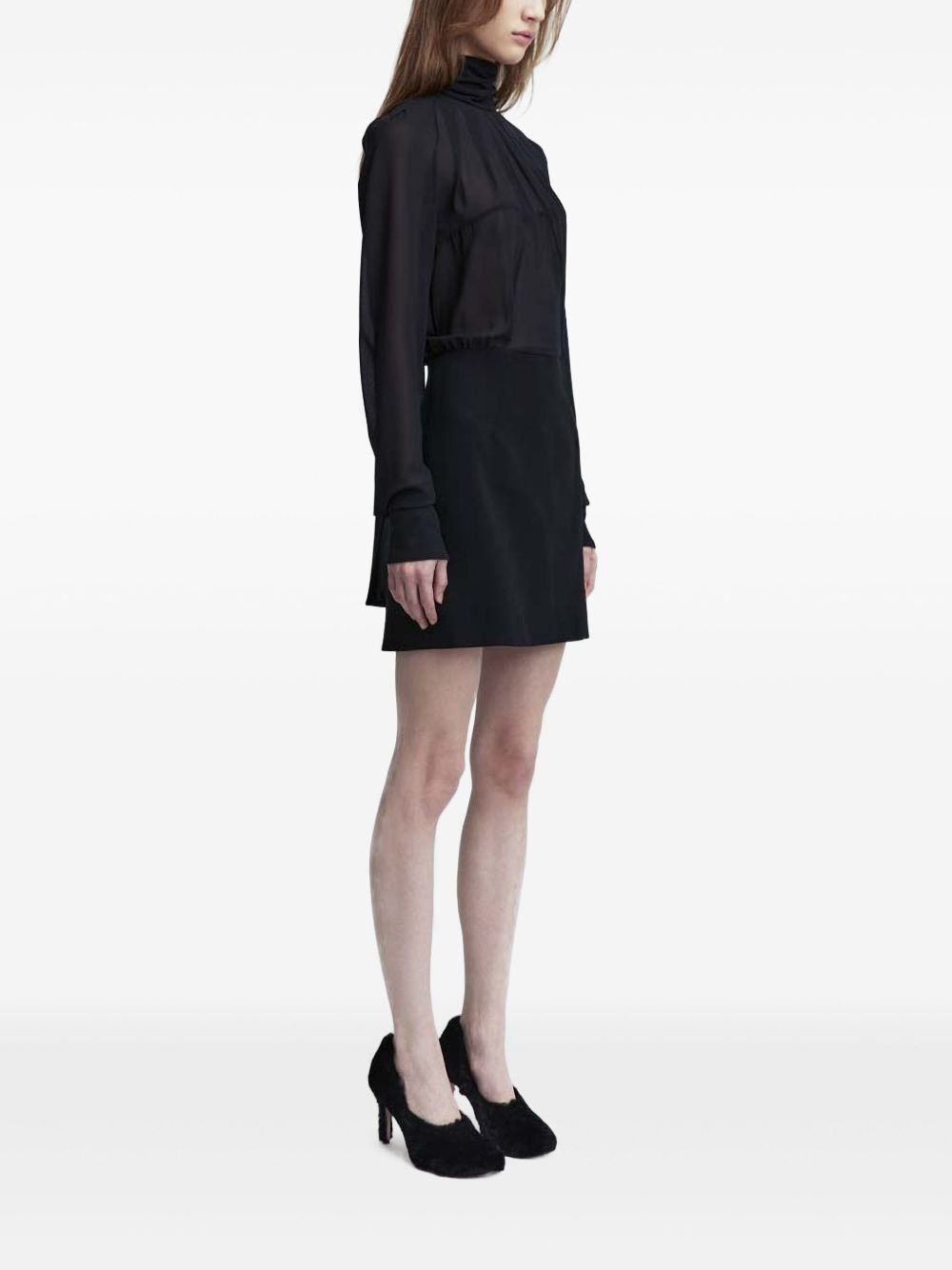 ruched-detailing mini dress - 3