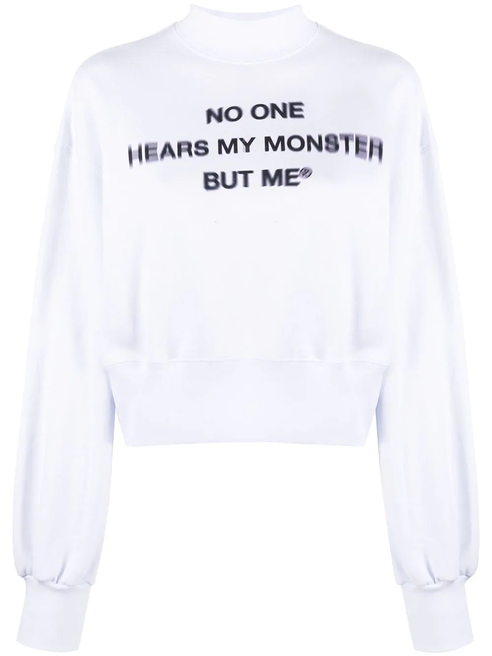 slogan print sweatshirt - 1