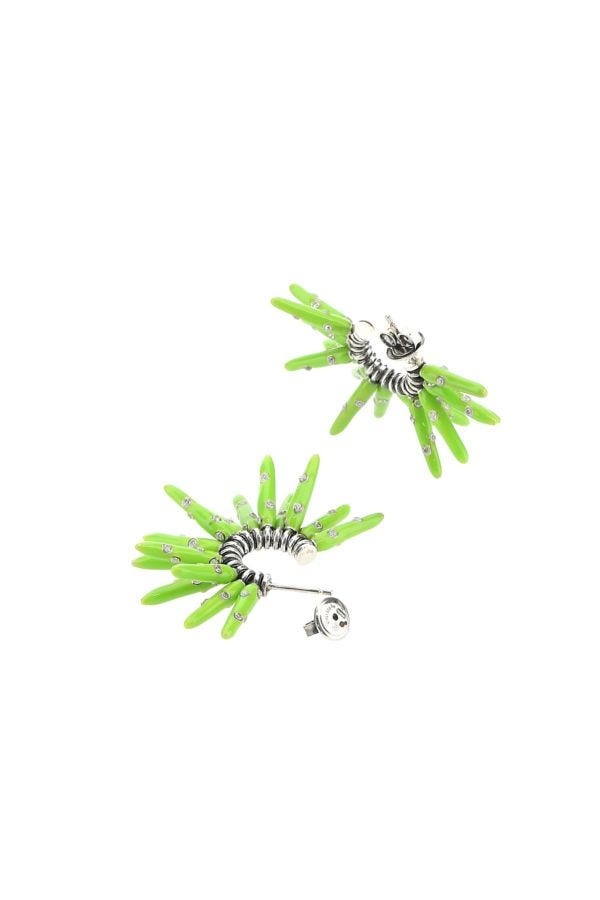 【関税&送料込】Bottega Veneta Acid Green 925 Silver Cone Ea Bottega Veneta BOTTEGA VENETA WOMAN Acid Green 925 Silver