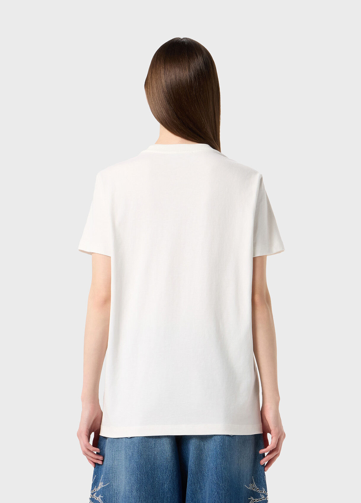 T-SHIRT WITH EMBROIDERY AND LOGO PRINT - 3