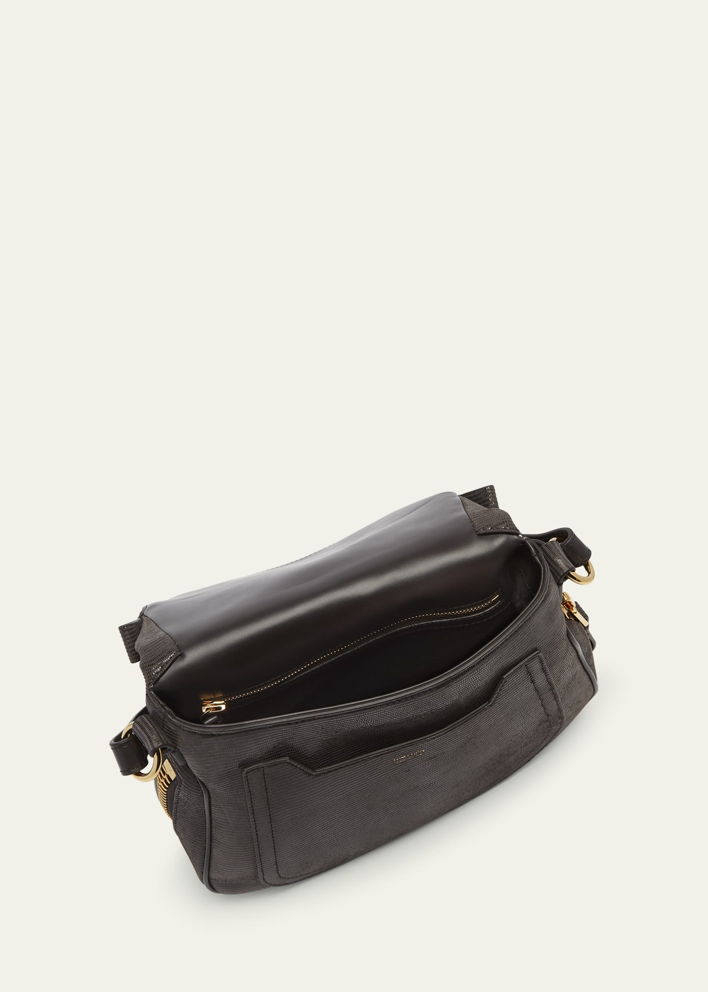 Jennifer Medium Shoulder Bag in Lizard-Embossed Leather - 4