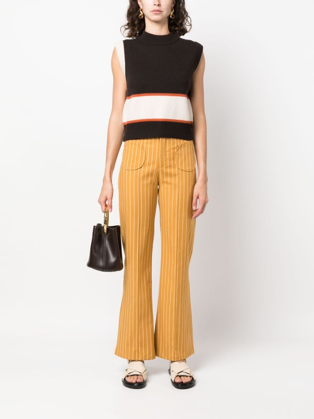 Yoshitomo stripe-print trousers - 2