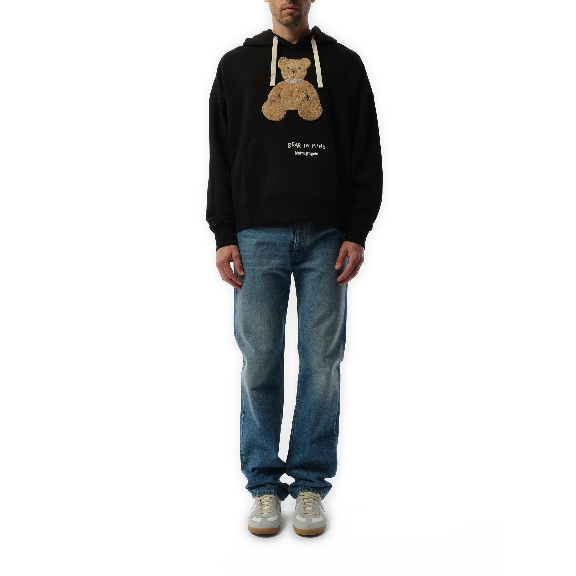Bear in Mind Hoodie in Black/Brown - 4