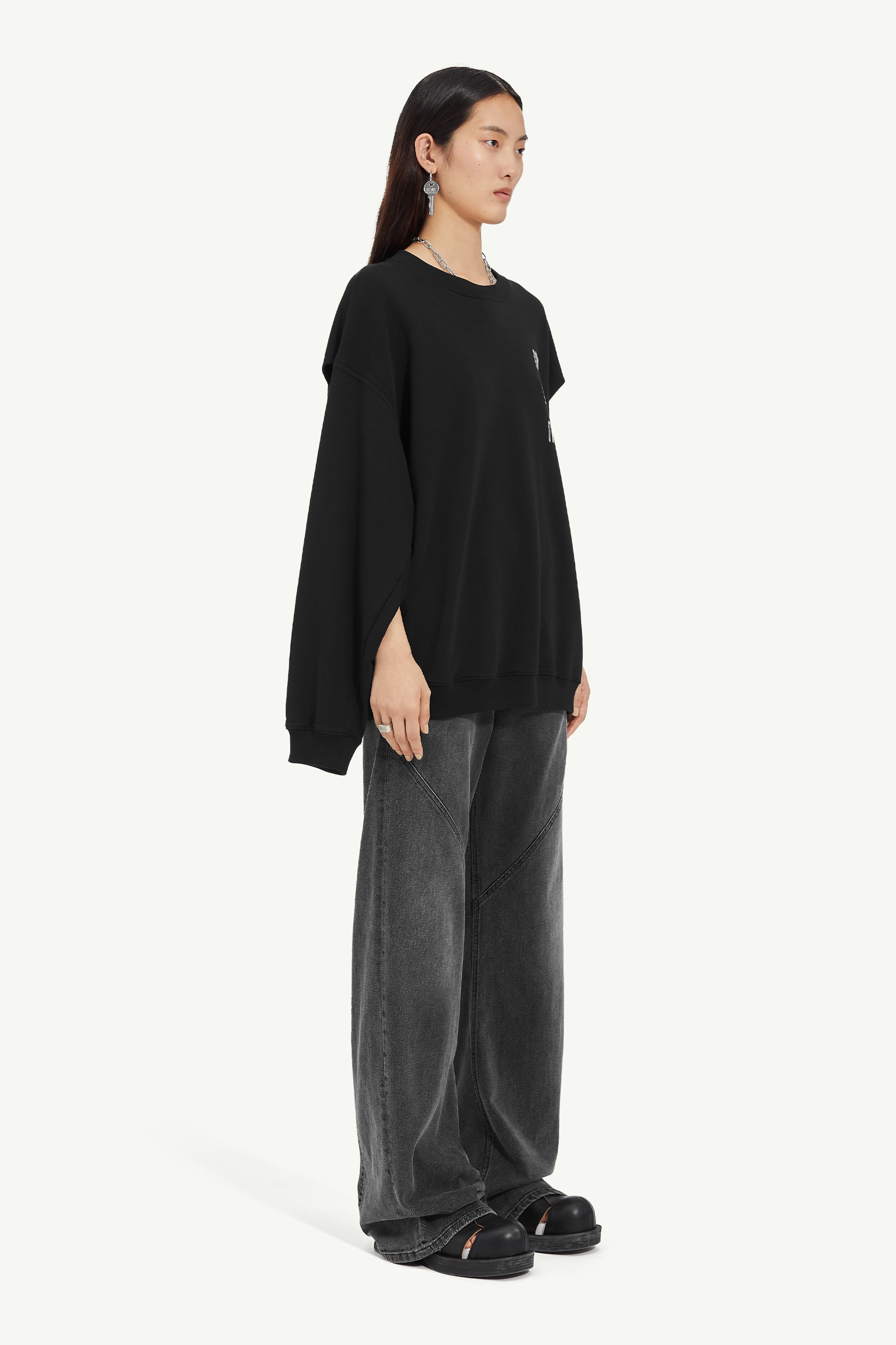 Unbrushed jersey sweatshirt - 7