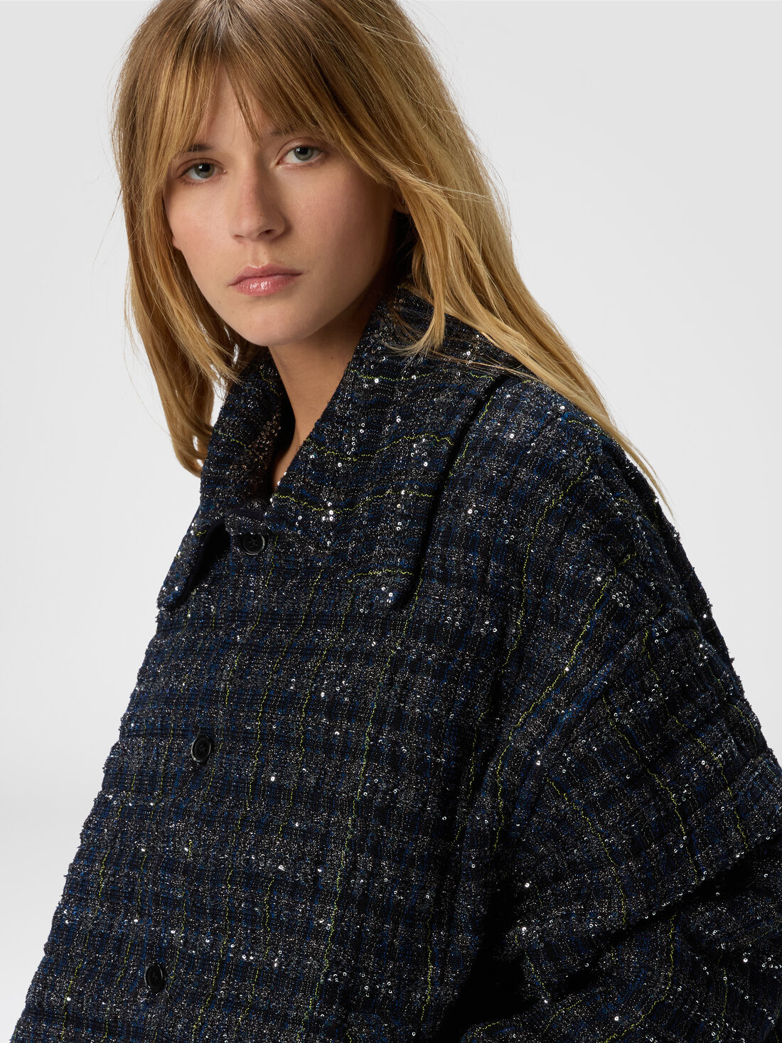 Overshirt with wave check pattern - 5