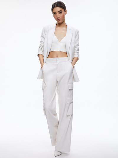 Alice + Olivia HAYES VEGAN LEATHER WIDE LEG PANT outlook