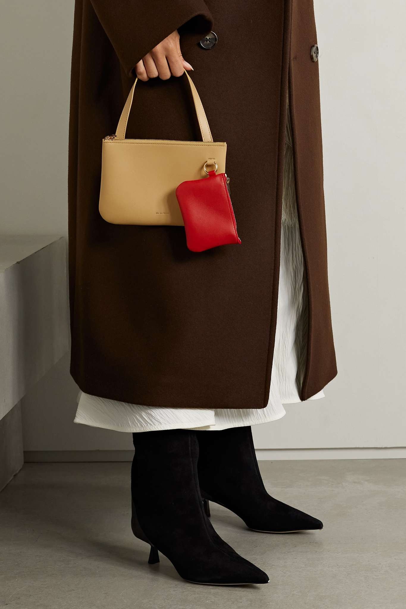 Two-tone leather shoulder bag - 2