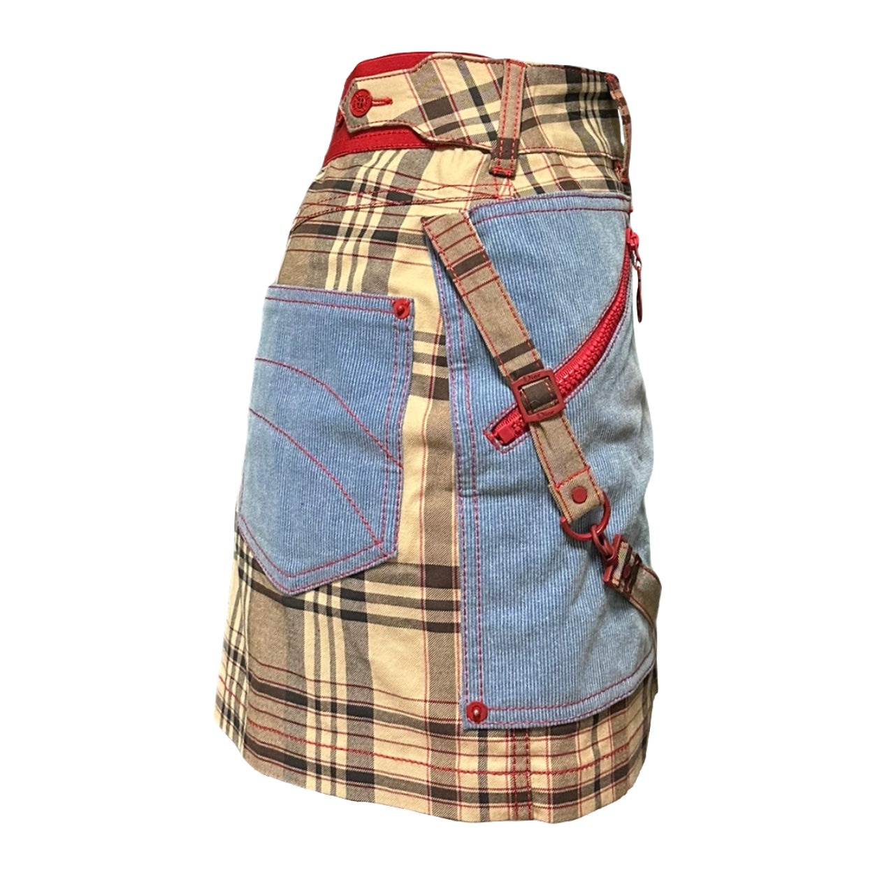 CHRISTIAN DIOR Fall Winter 2004 Golf Checkered Mini Skirt - 3
