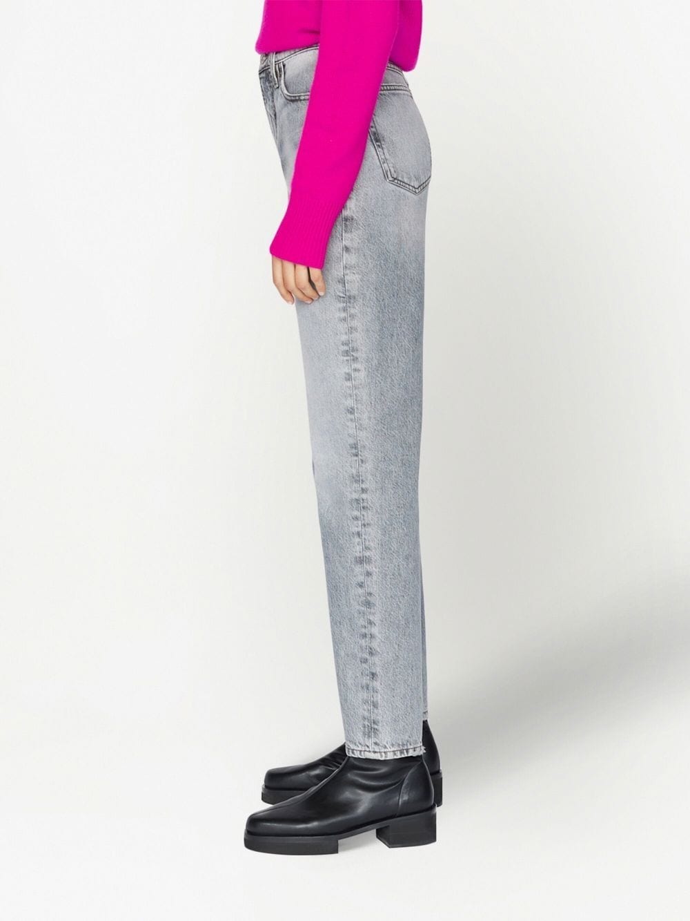 mid-rise straight jeans - 3