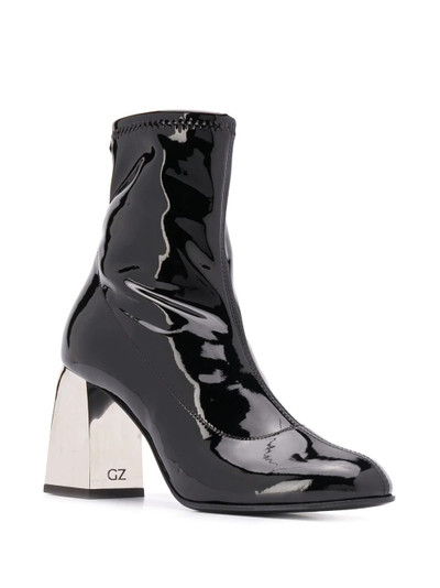 Giuseppe Zanotti patent leather stretch ankle boots outlook