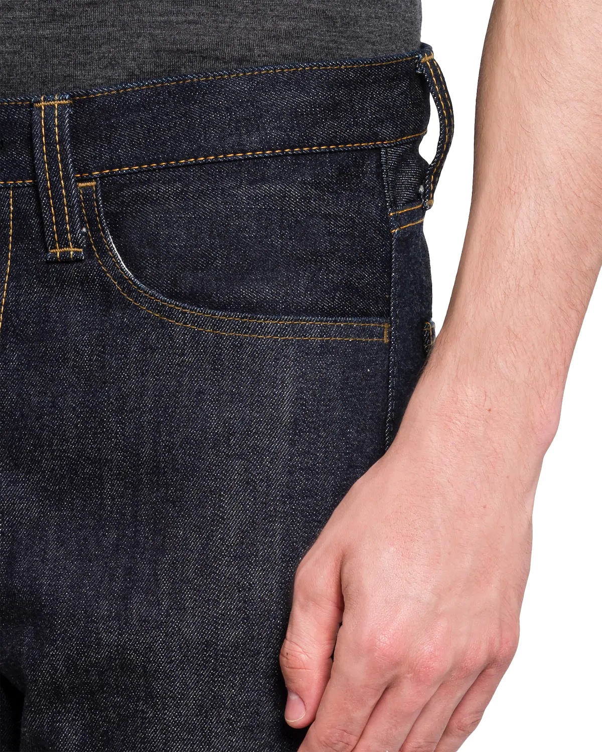 Selvedge denim five-pocket jeans - 5