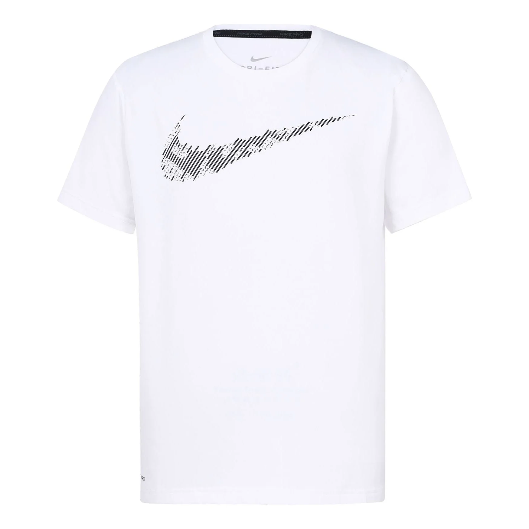Nike Dri-Fit 인쇄 훈련 짧은 소매 백색 CJ4634-100 - 1