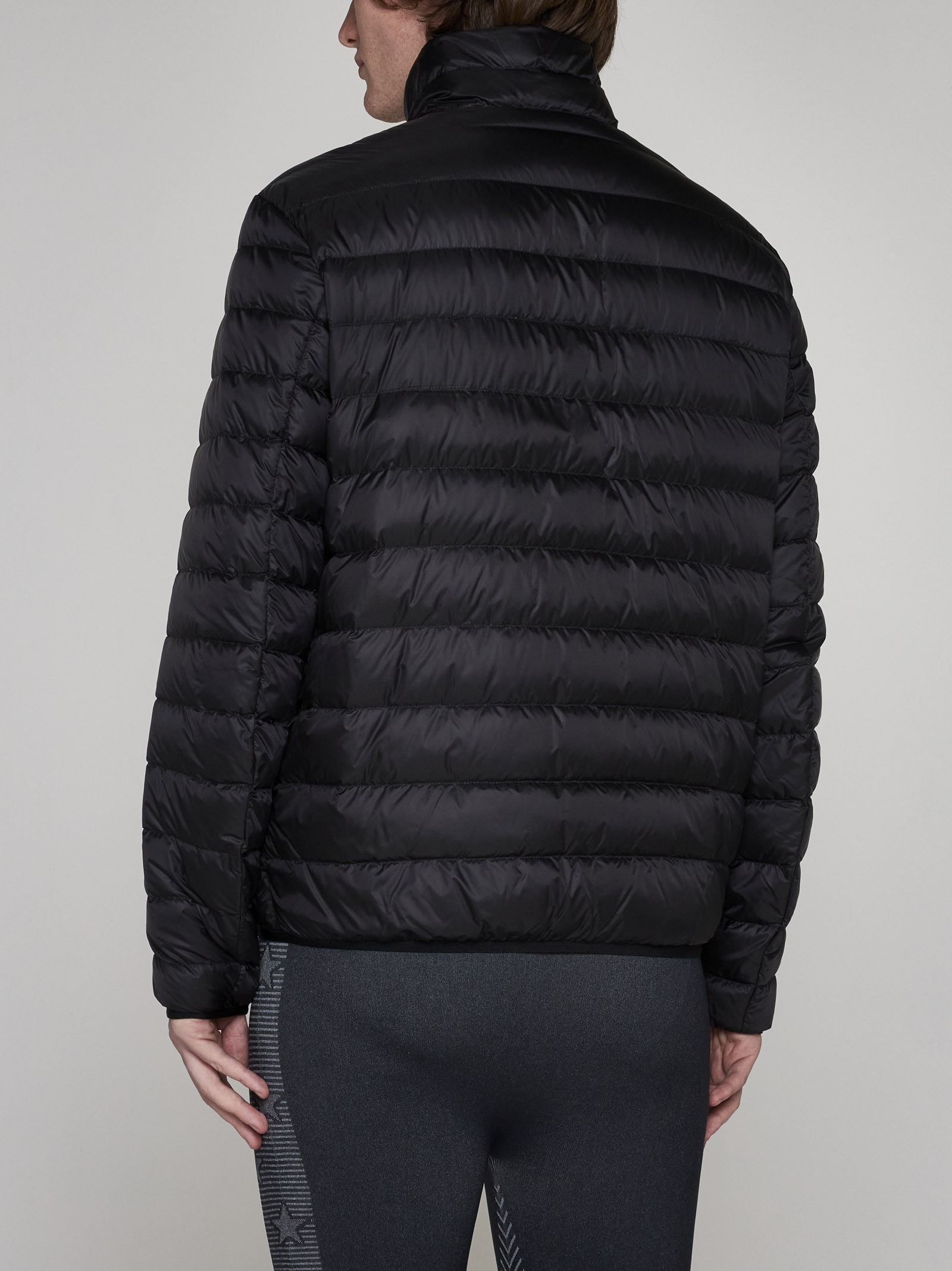 Lightweight quilted nylon down jacket - 4