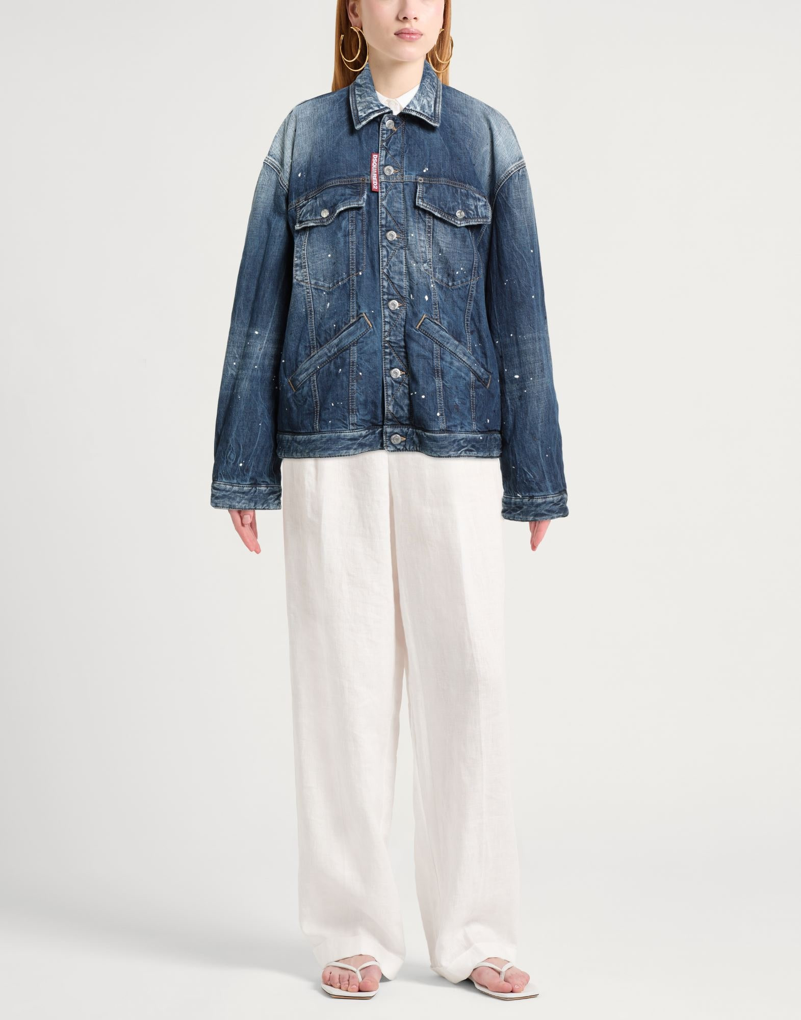 Blue Women's Denim Jacket - 2