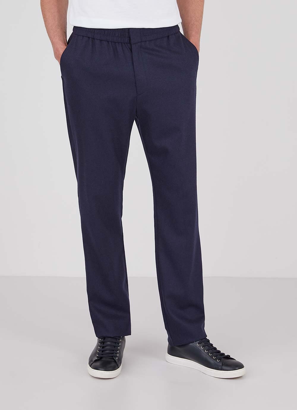 Wool Cashmere Drawstring Trouser - 2