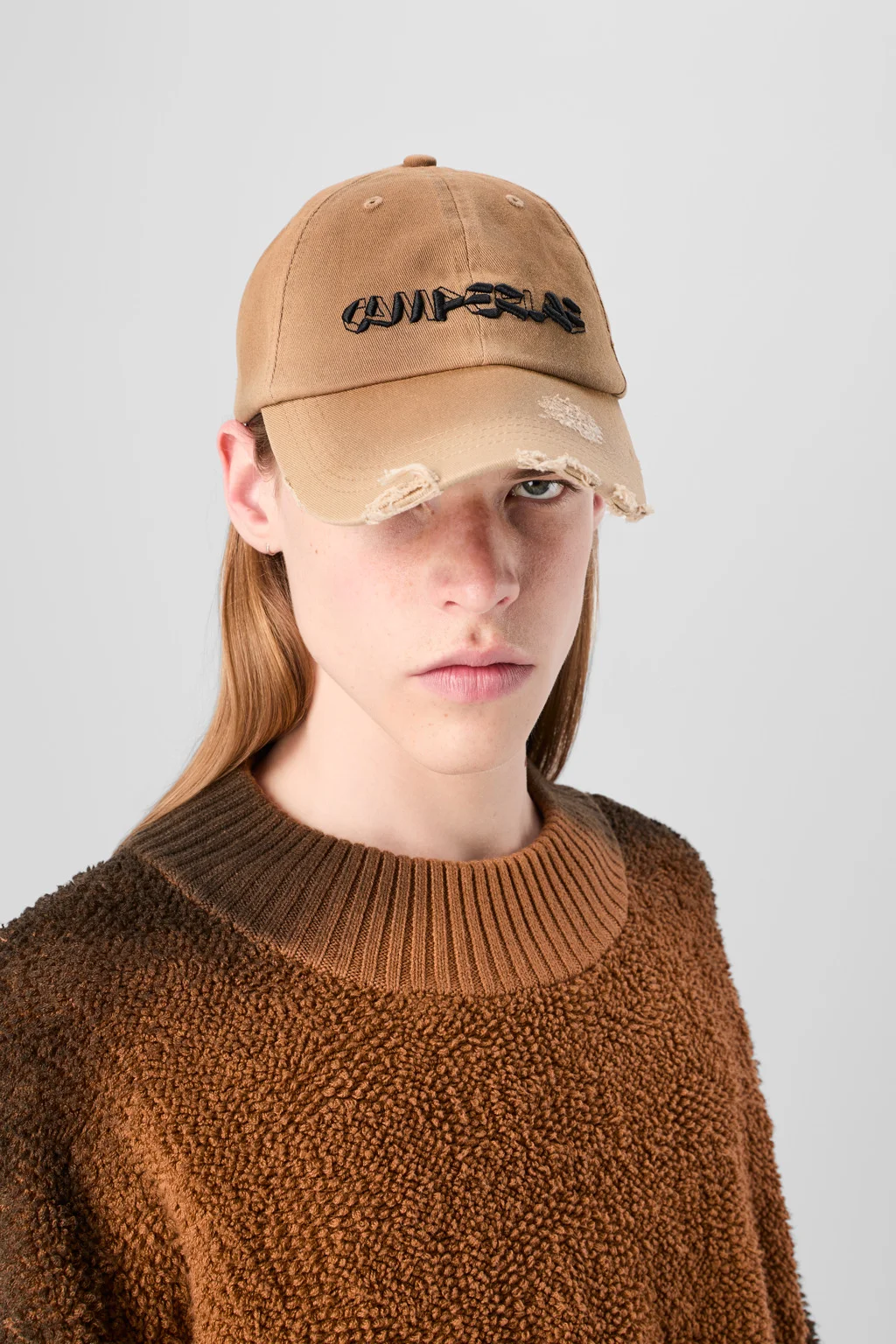 Beige sprayed cap - 1
