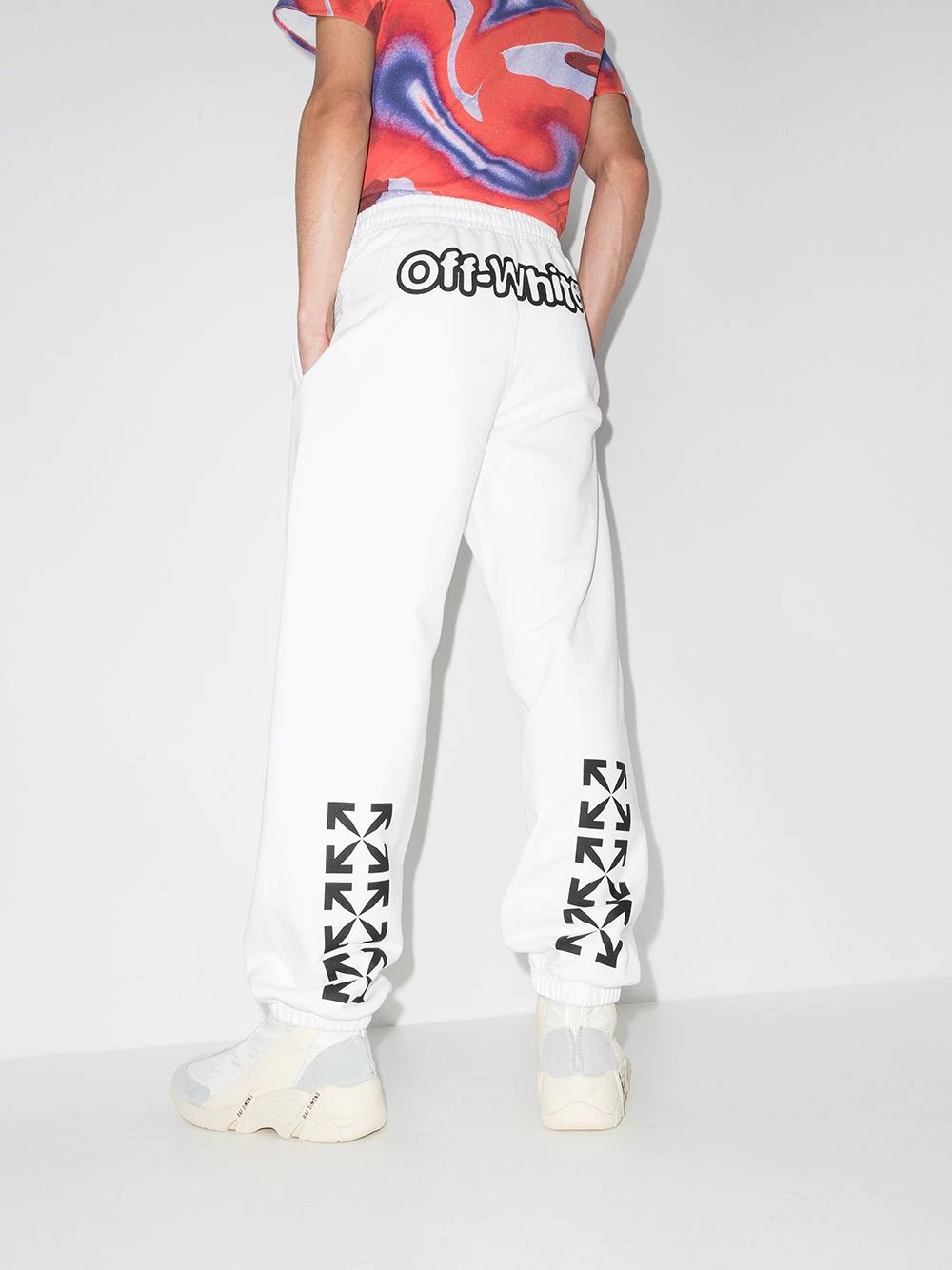 Arrows motif track pants - 3