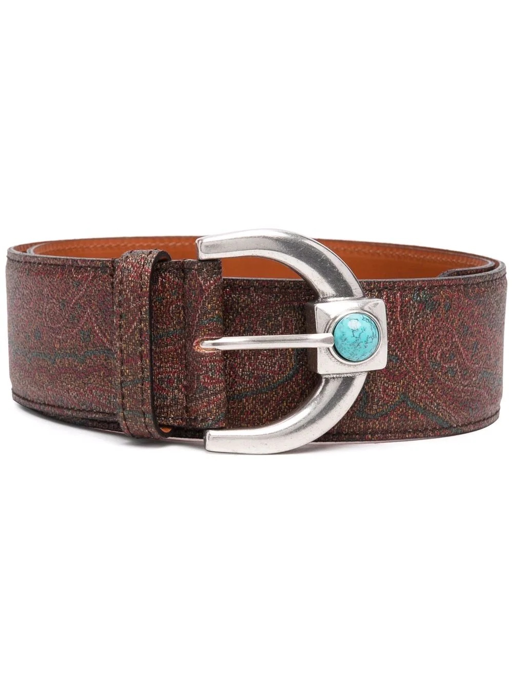 paisley-print belt - 1