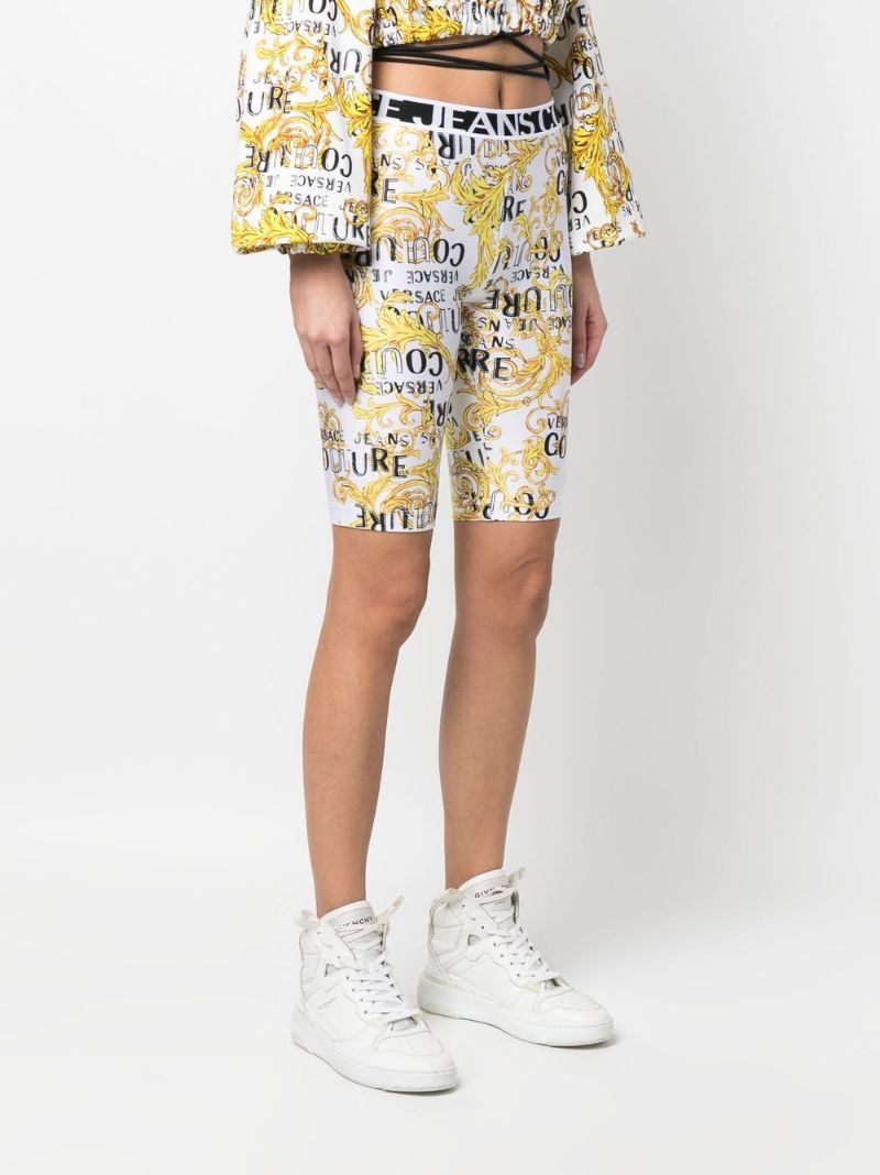 baroque pattern-print shorts - 3