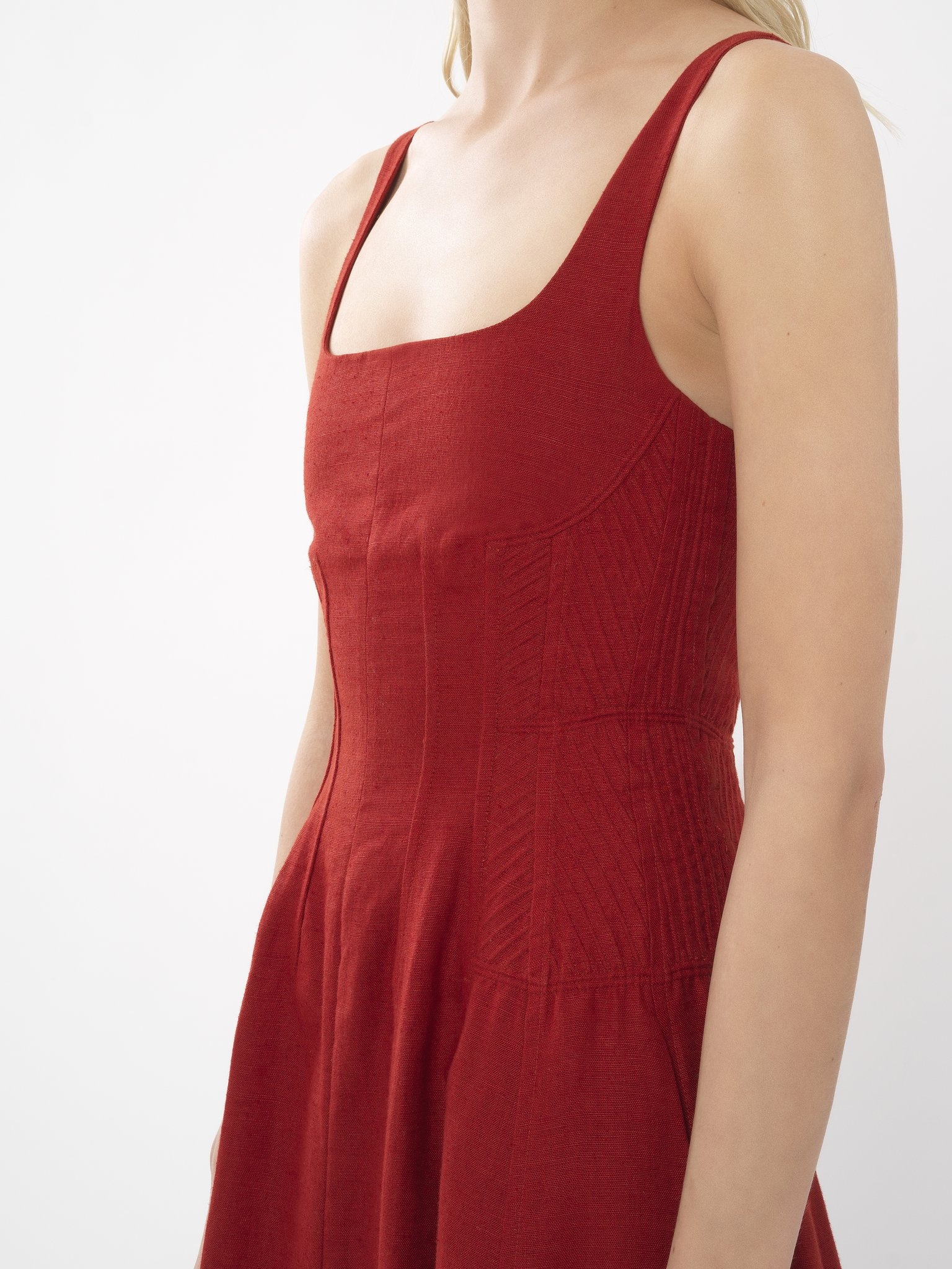 SLEEVELESS MIDI DRESS - 7
