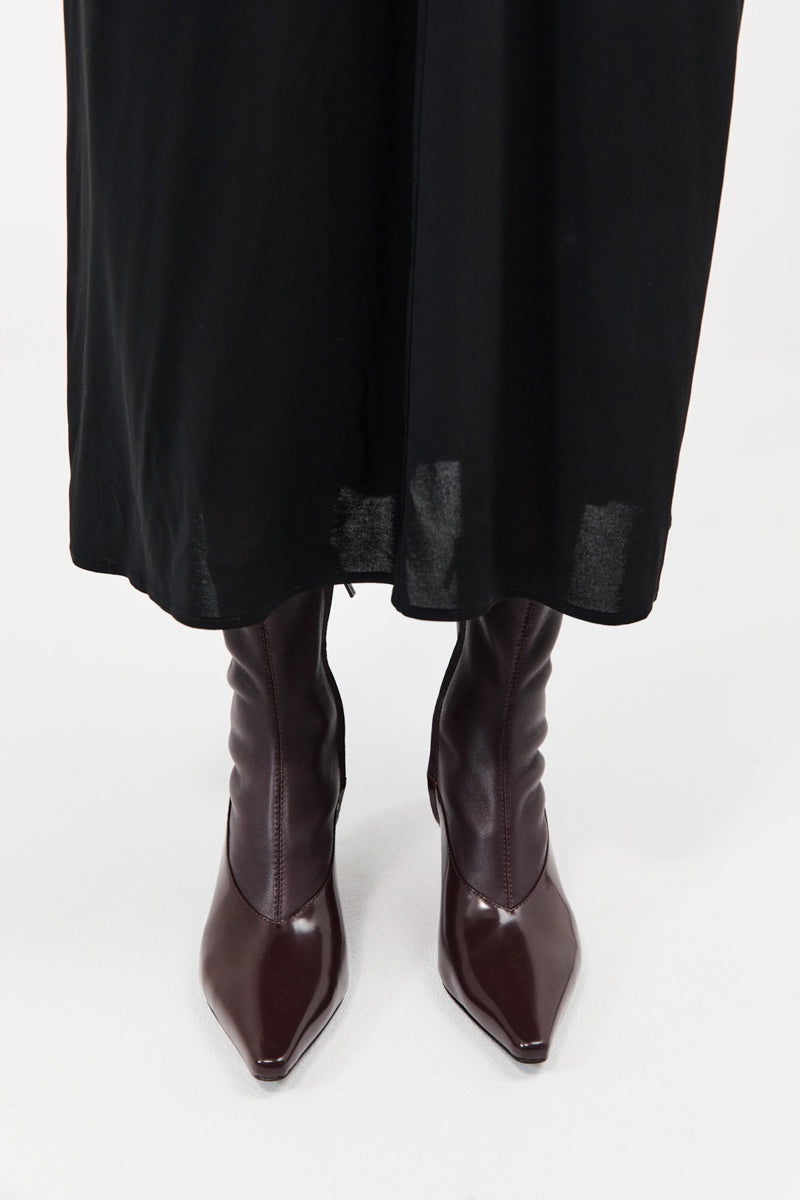 Sock Ankle Boot - Bordeaux - 3