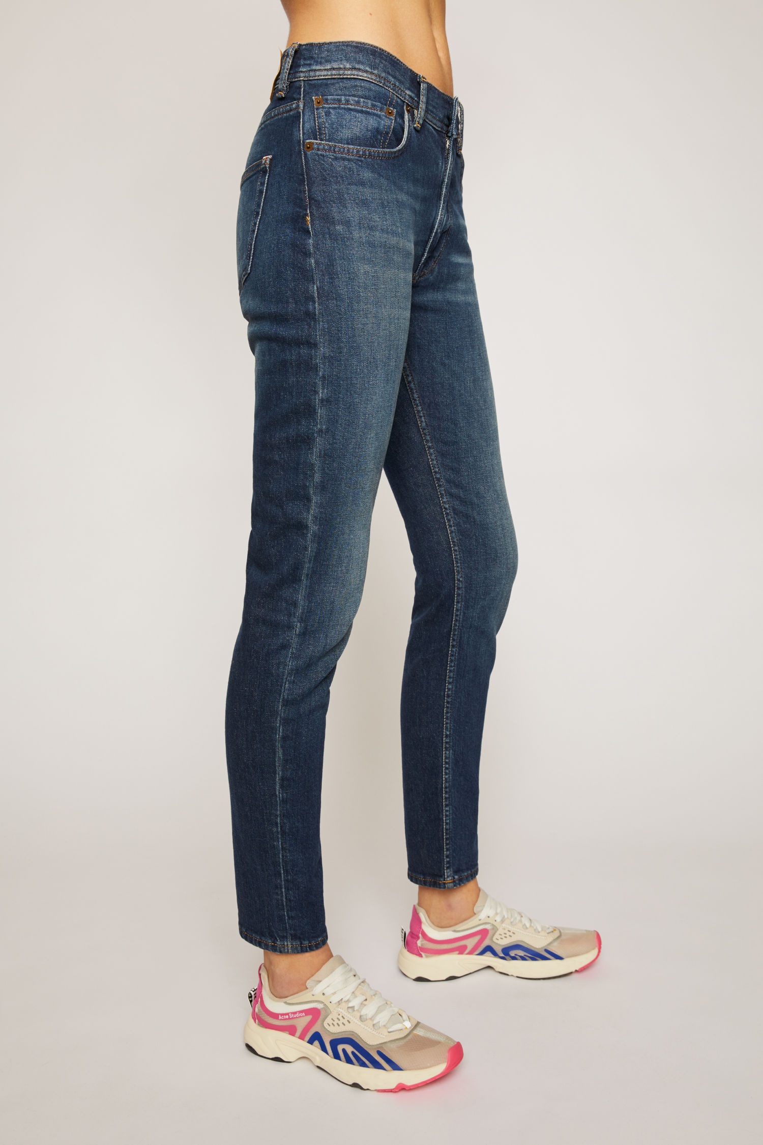 Slim tapered fit jeans dark blue - 5