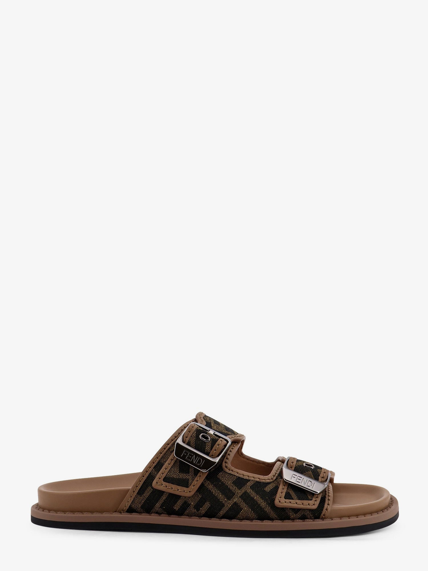 FEEL JACQUARD FF FABRIC SANDALS - 1