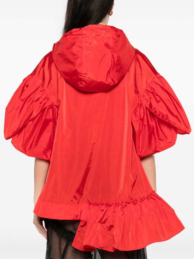 ruffle-detail petal-sleeve 후드 4