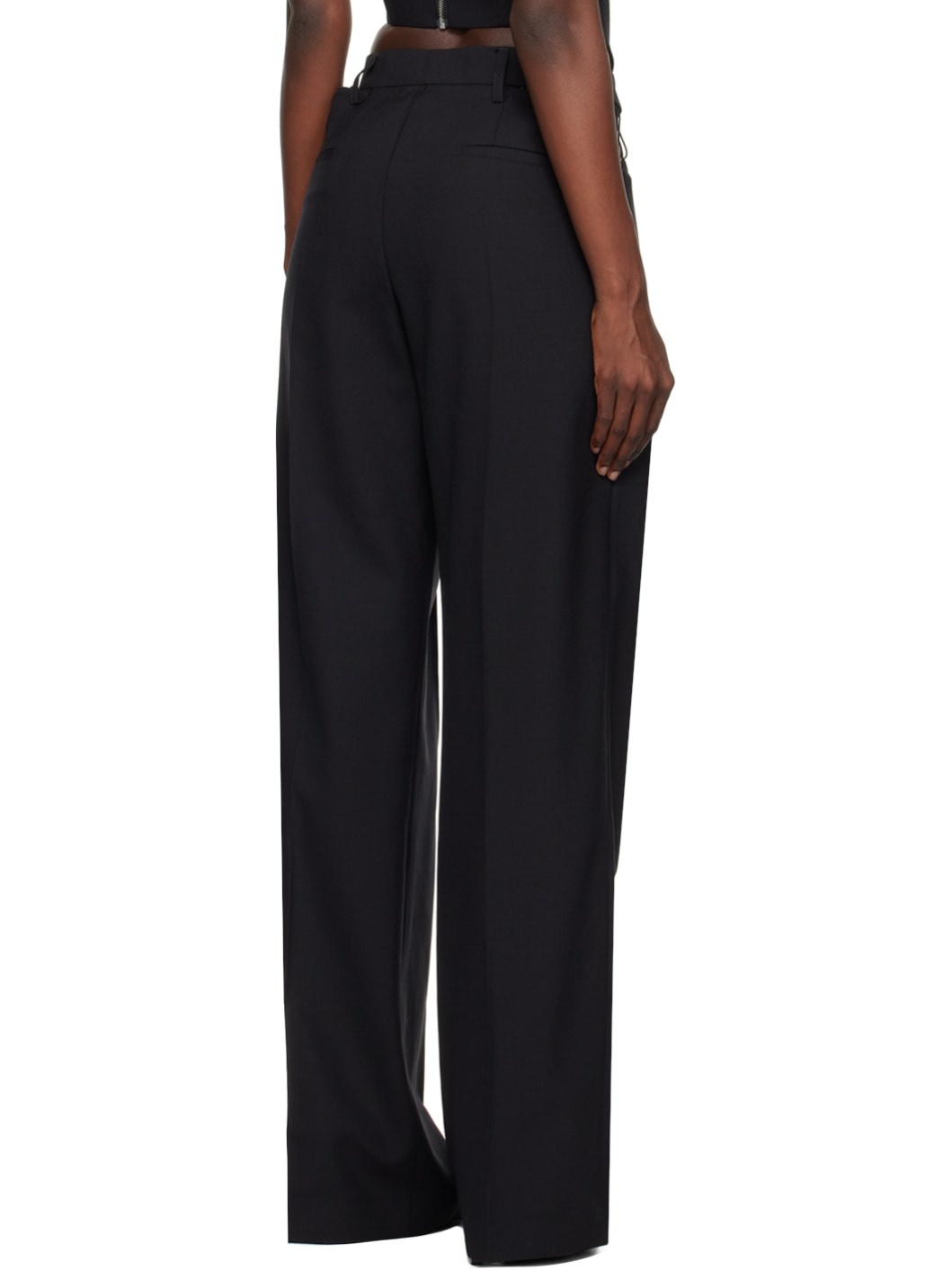 Black Picot Trousers - 3