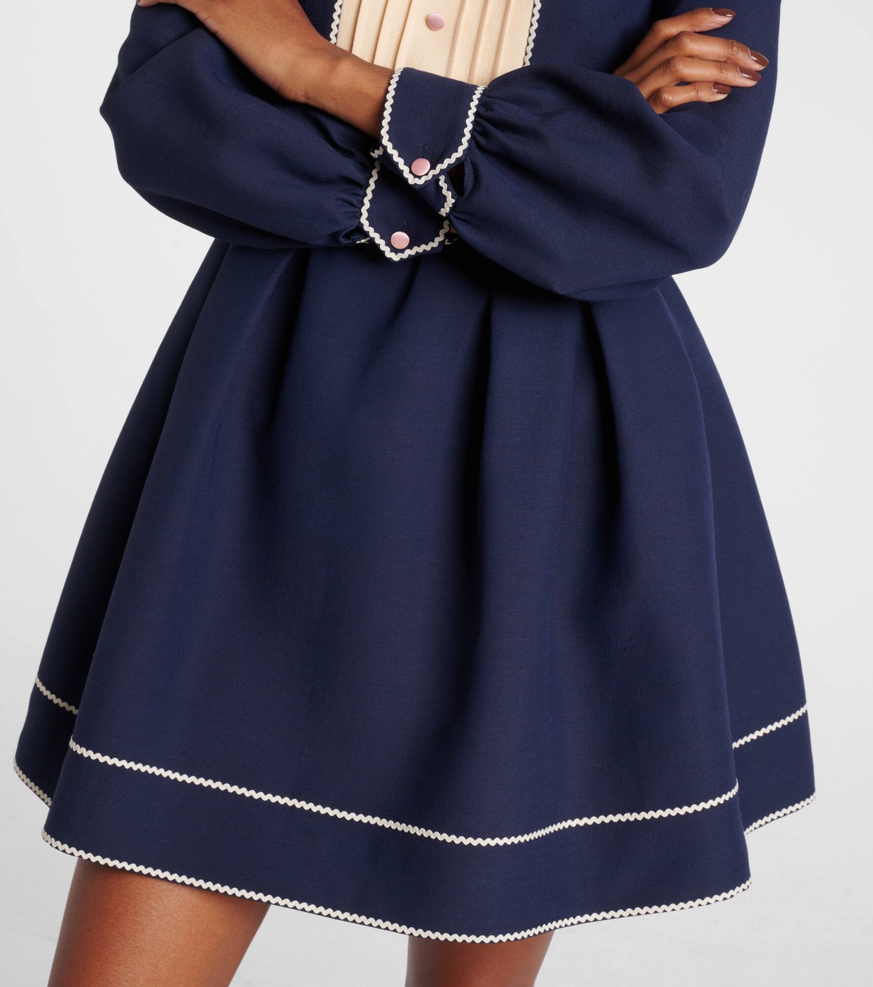 Crepe Couture bow-detail minidress - 5