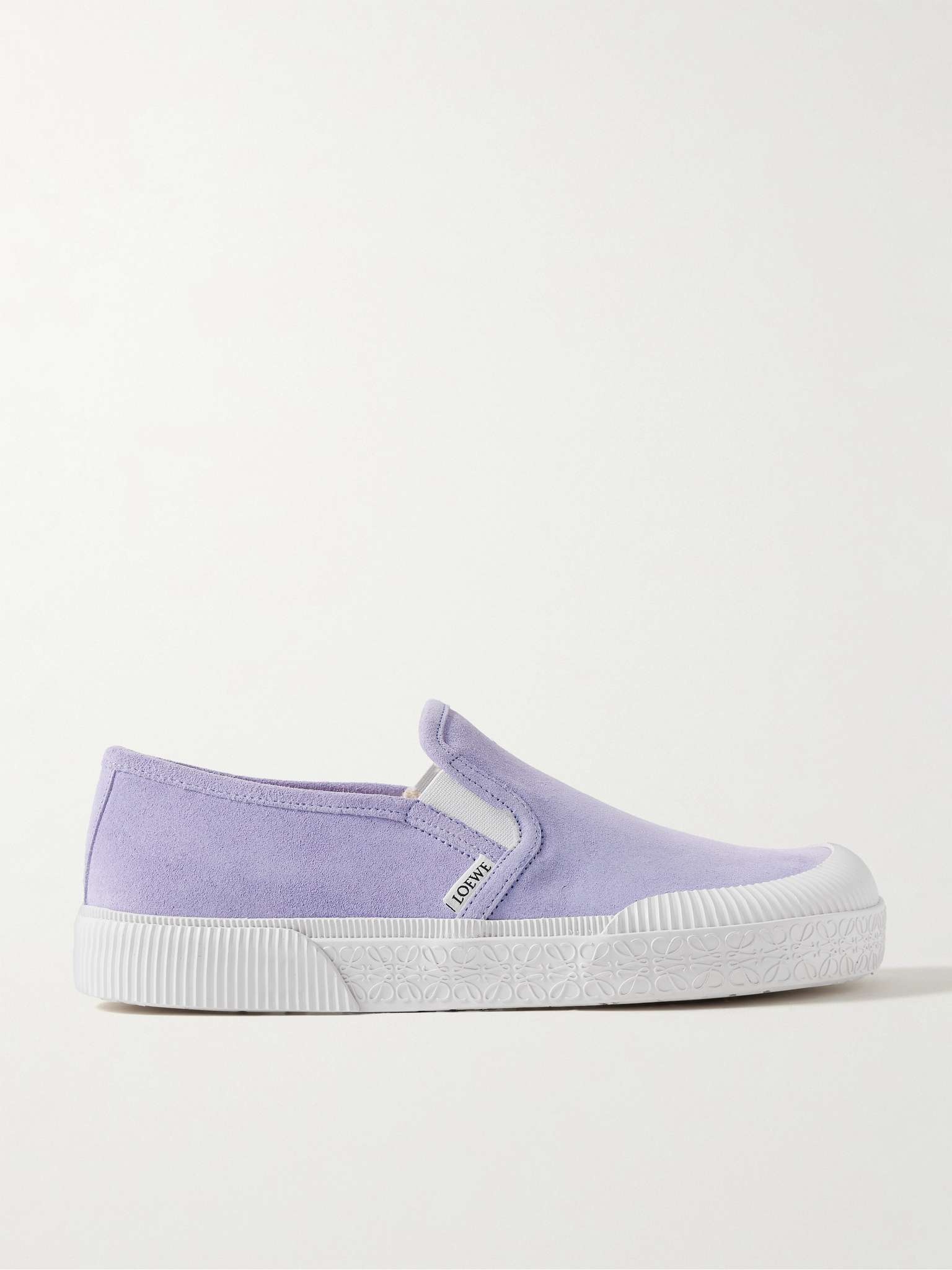 Terra Vulca Rubber-Trimmed Suede Slip-On Sneakers - 1