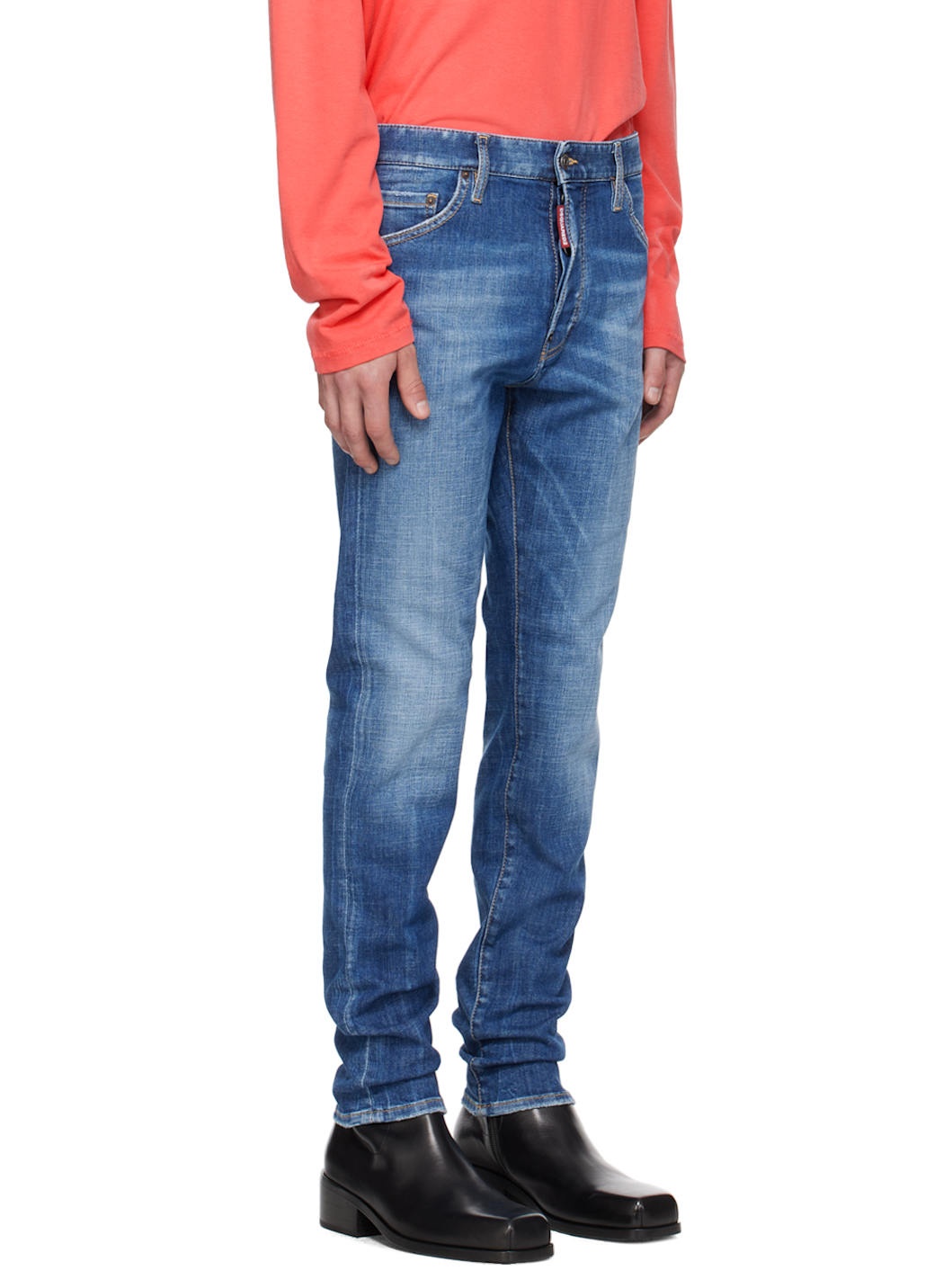 Blue Medium Easy Wash Cool Guy Jeans - 2