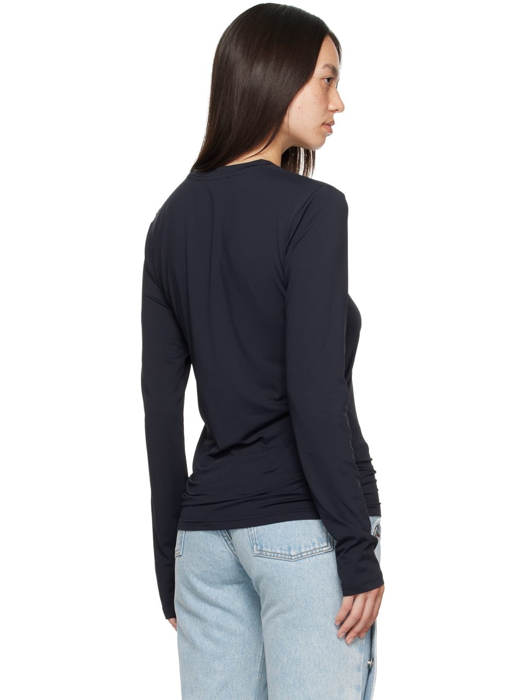Black Logo Patch Long Sleeve T-Shirt - 3