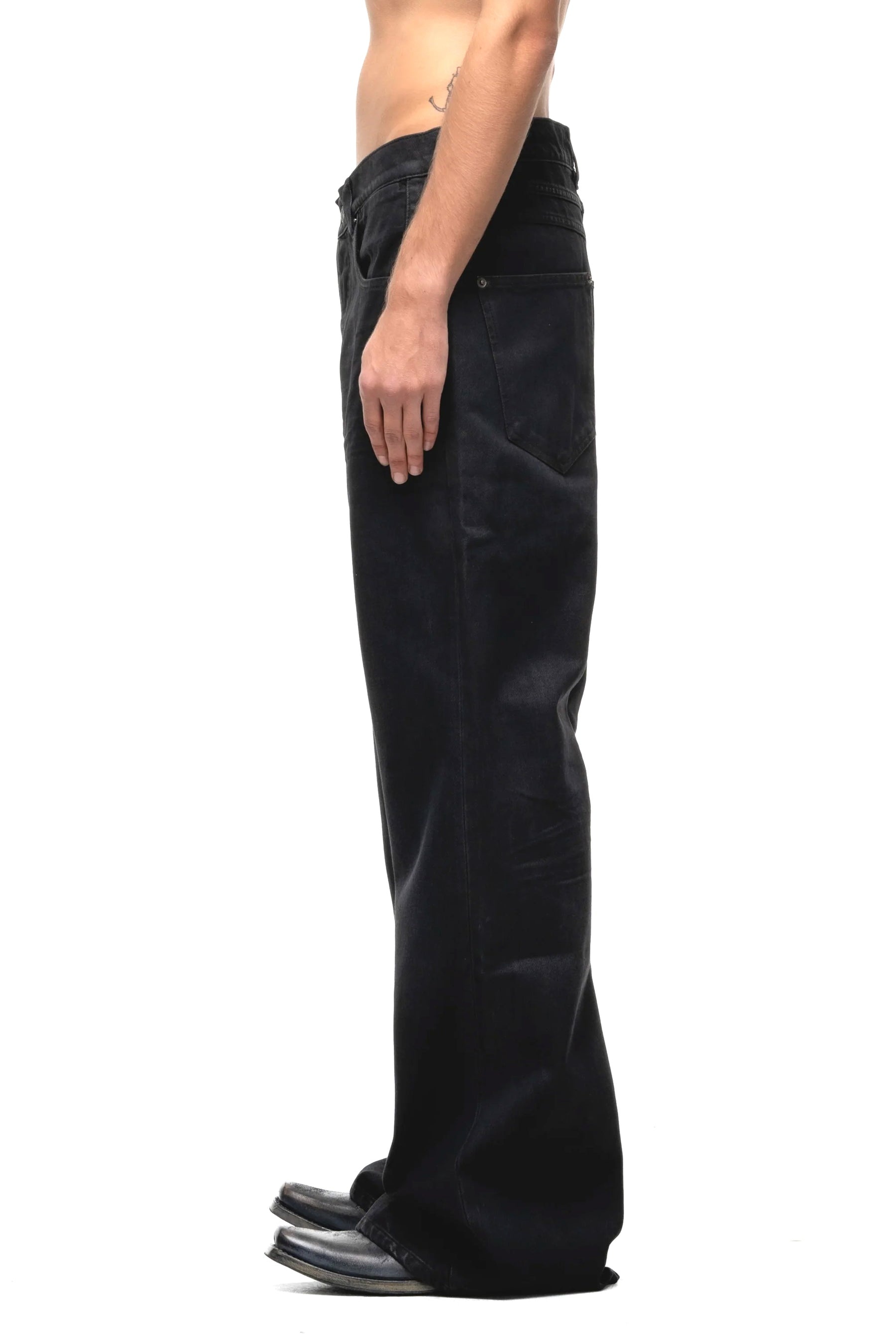 公式購入 ITALY DULL BLACK BOOT CUT no/faith ITALY DULL BLACK BOOT CUT – NO/FAITH STUDIOS