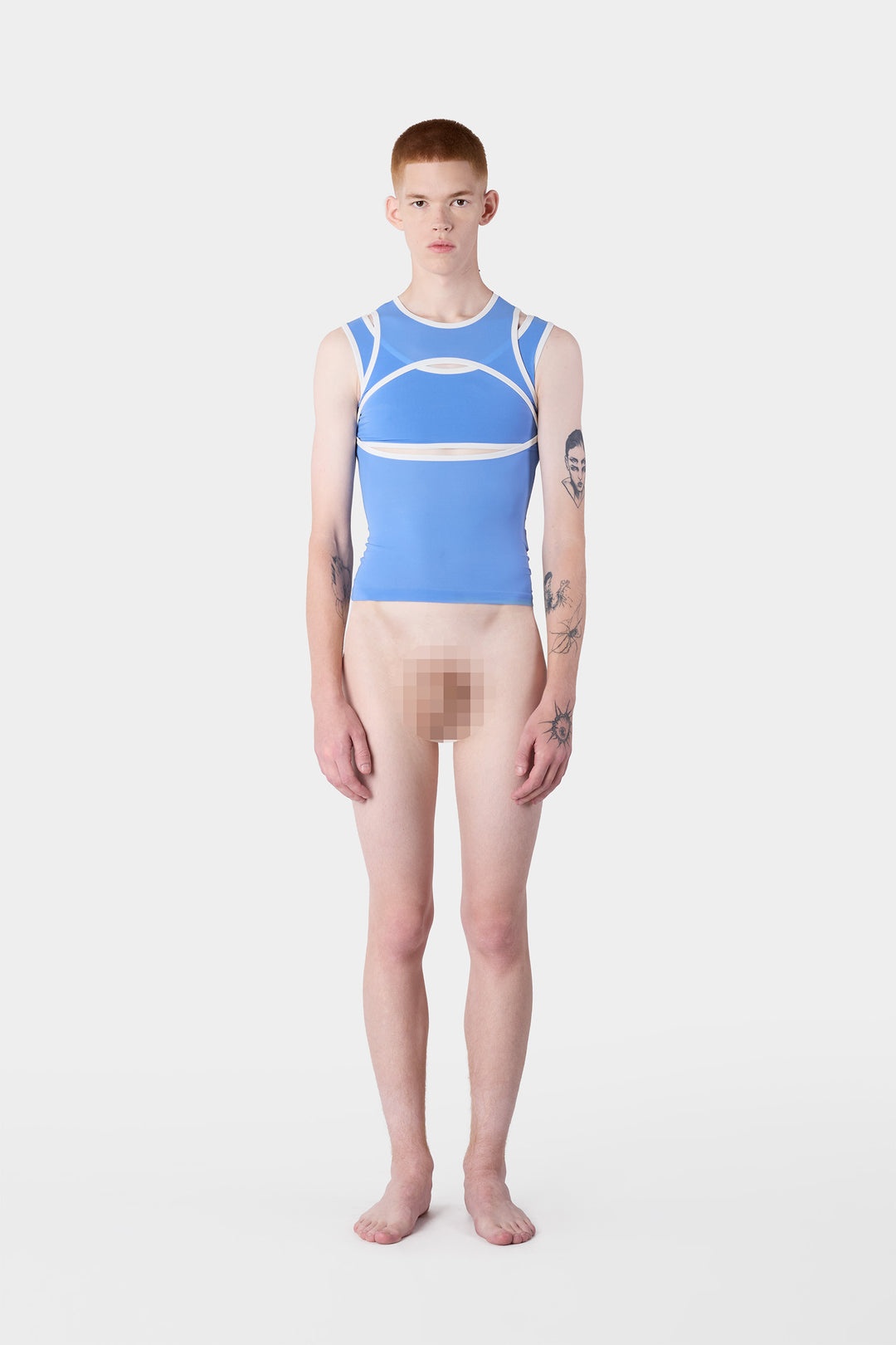 SUPER STRETCH COMBINED TOP / sapphire blue - 4