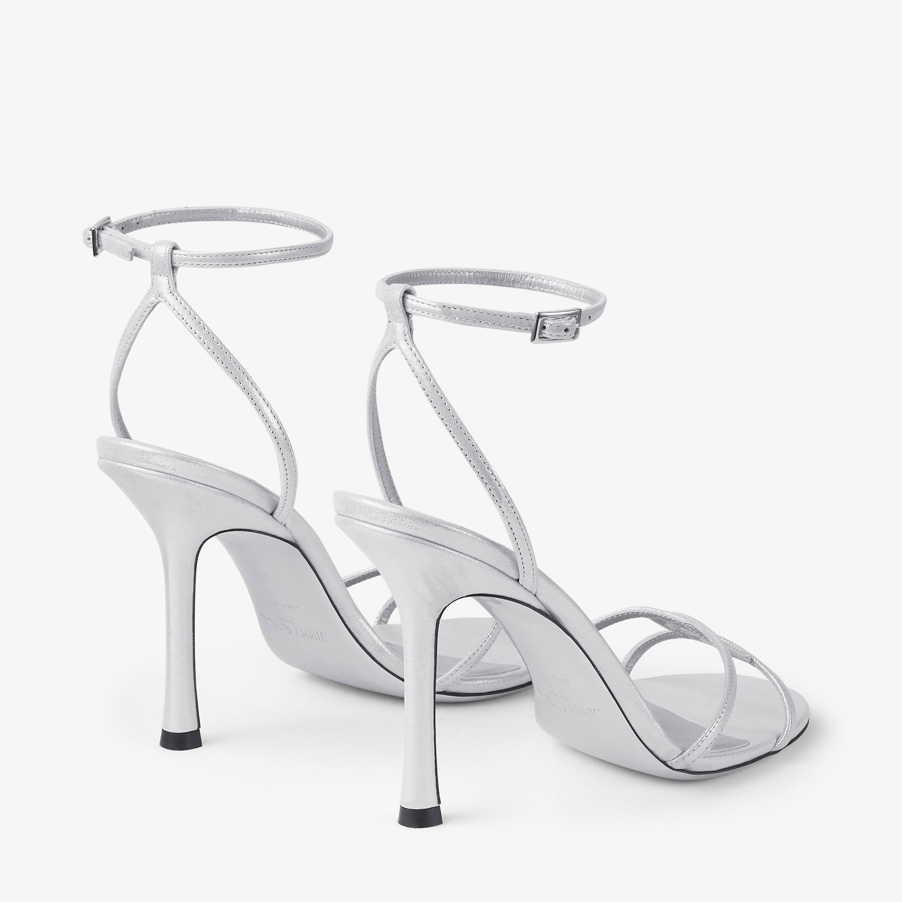 Leo 100
Silver Shimmer Suede Sandal - 5