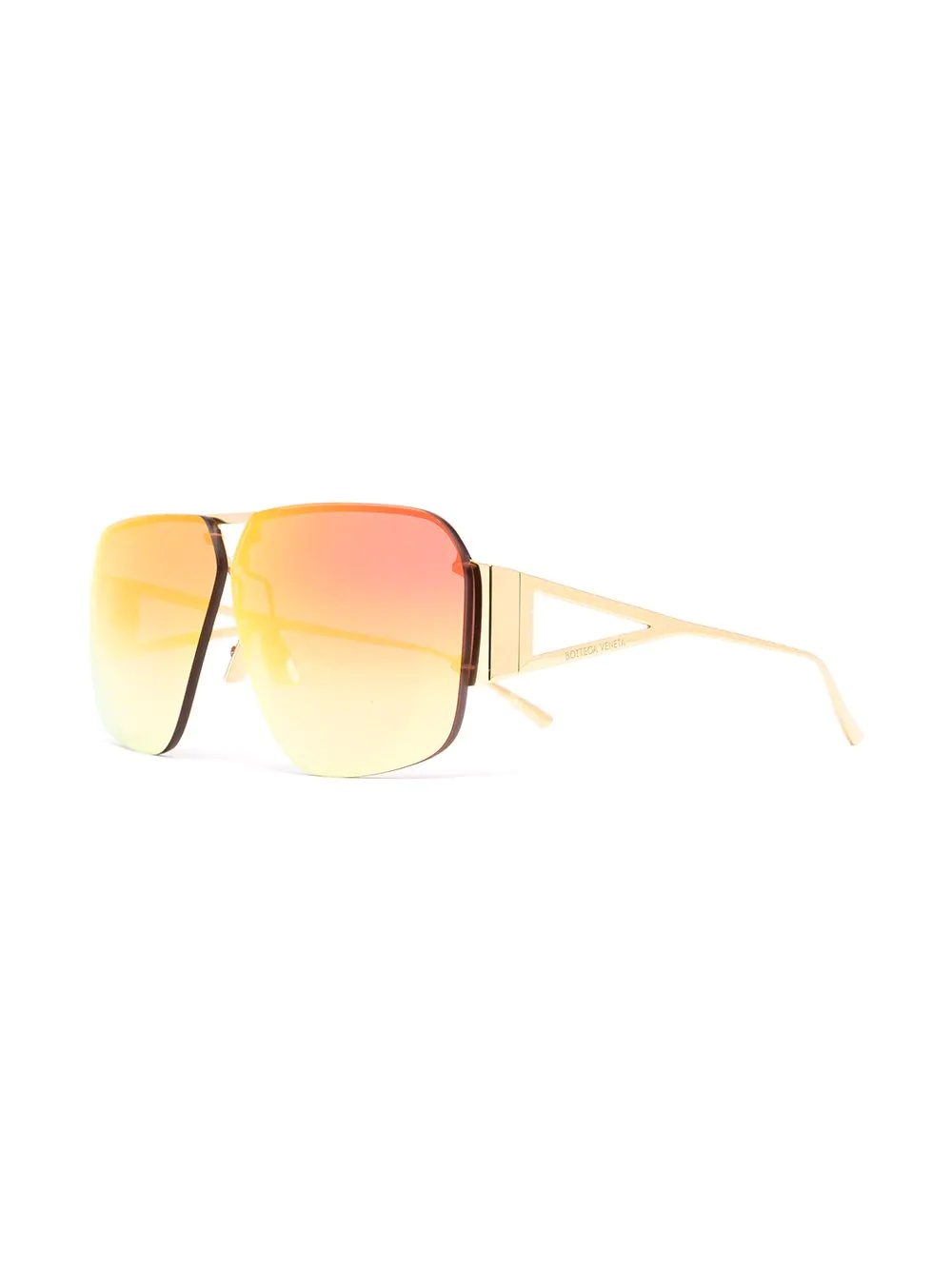 mirrored aviator-frame sunglasses - 2