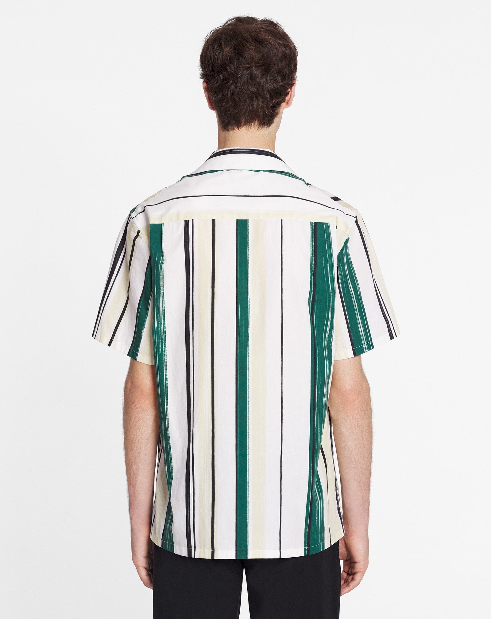 BOWLING SHIRT WITH PRINTED STRIPES - 4