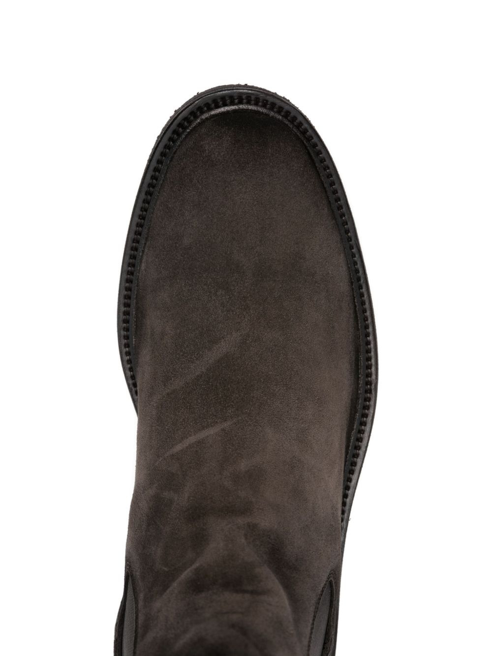 elasticated-panel suede boots - 4