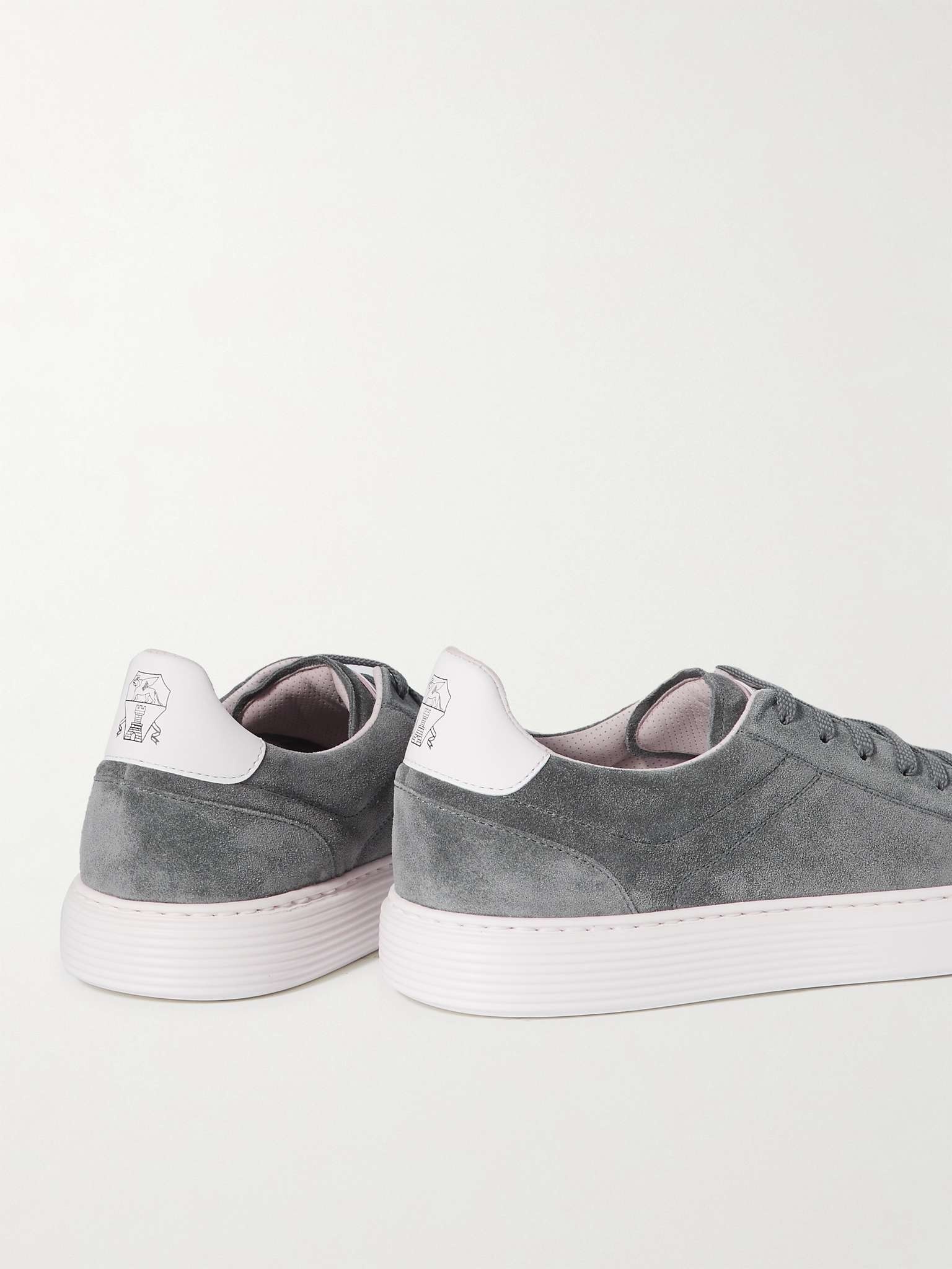 Urano Leather-Trimmed Suede Sneakers - 9