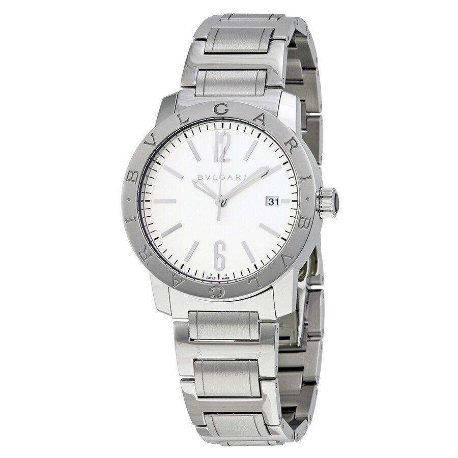 Bvlgari Bvlgari Automatic Silvered Opalin Dial Men's Watch 102110 - 1