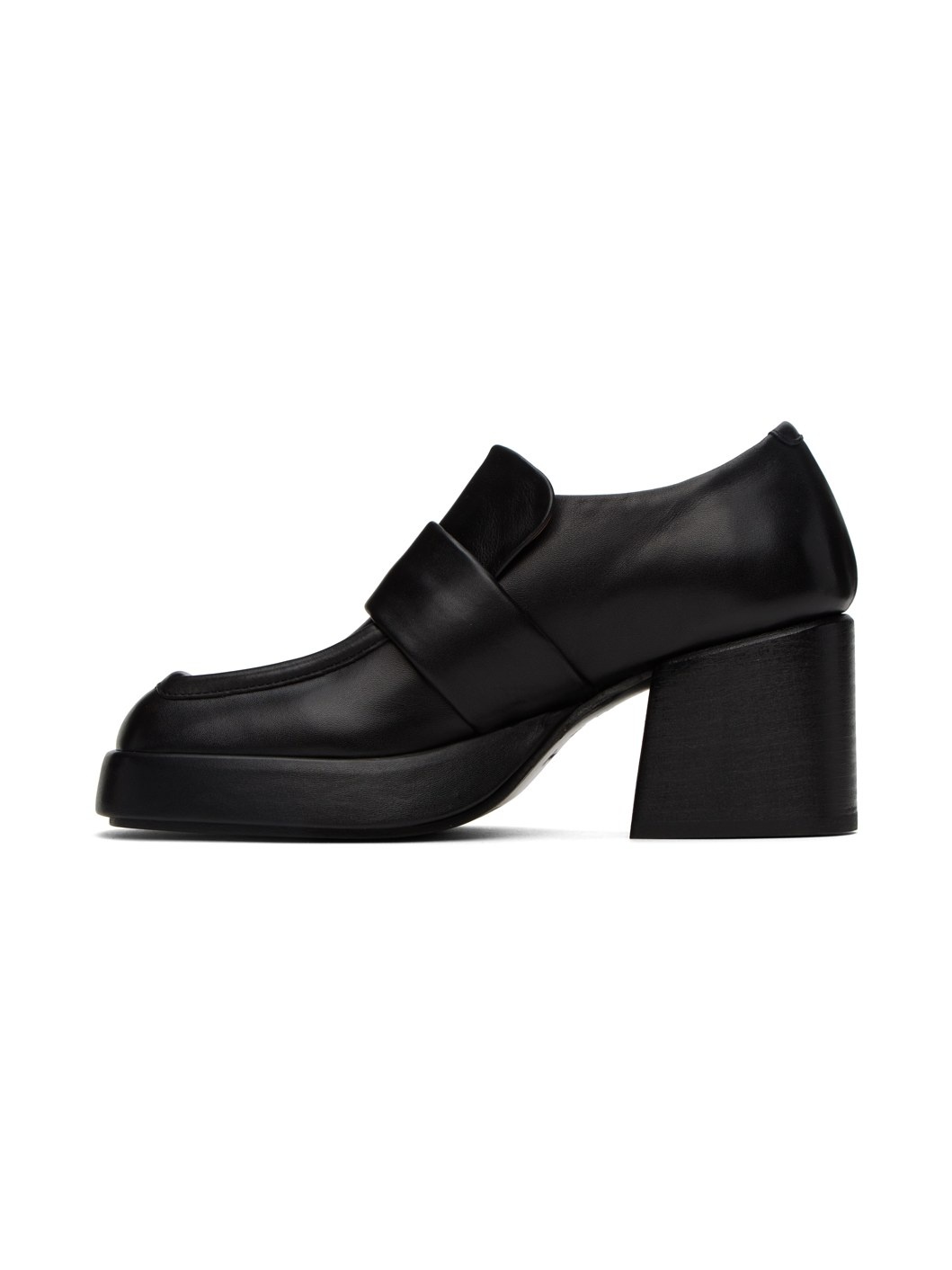 SSENSE Exclusive Black Plattino Mocassino Heels - 6