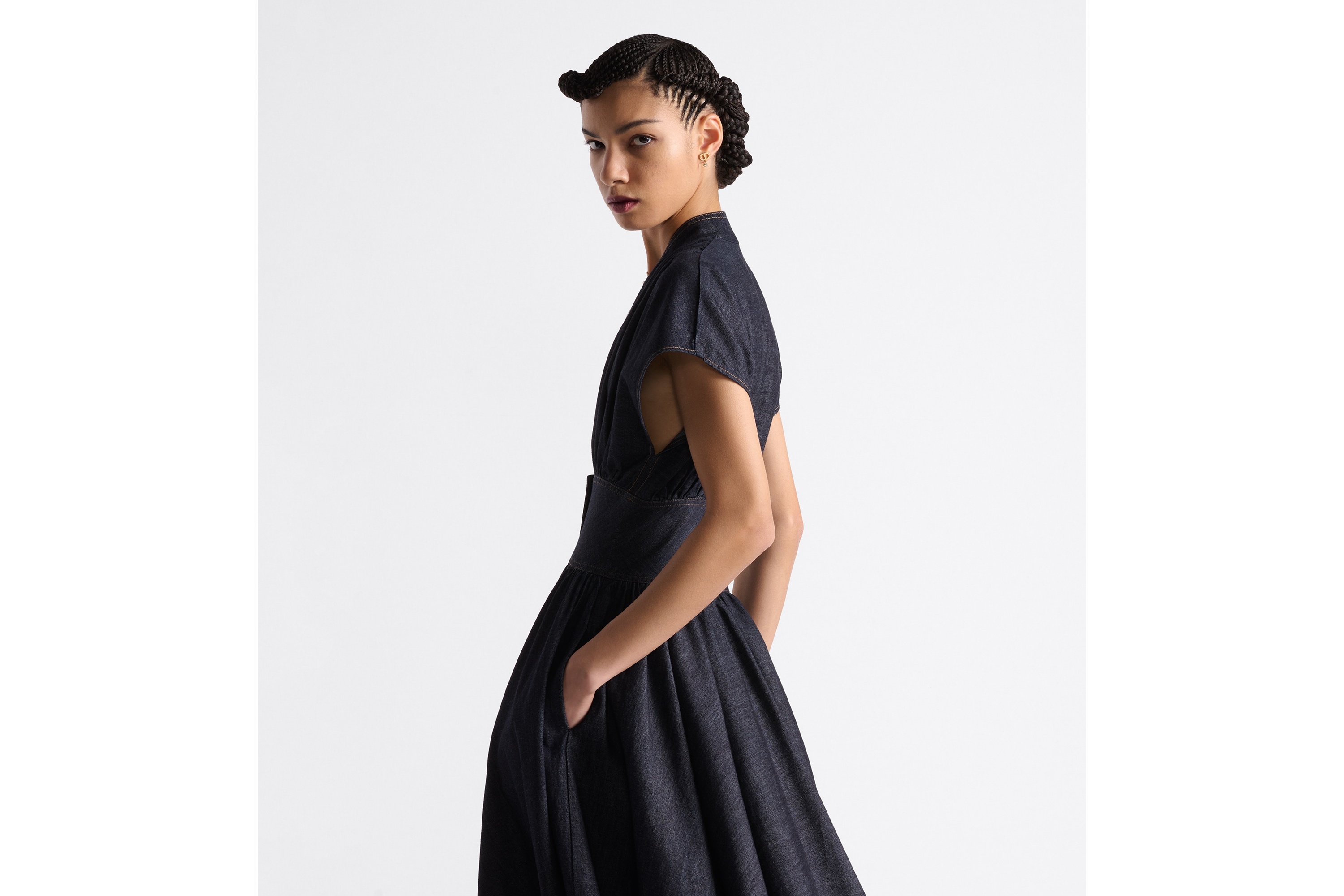 Flared Mid-Length Dress - 4